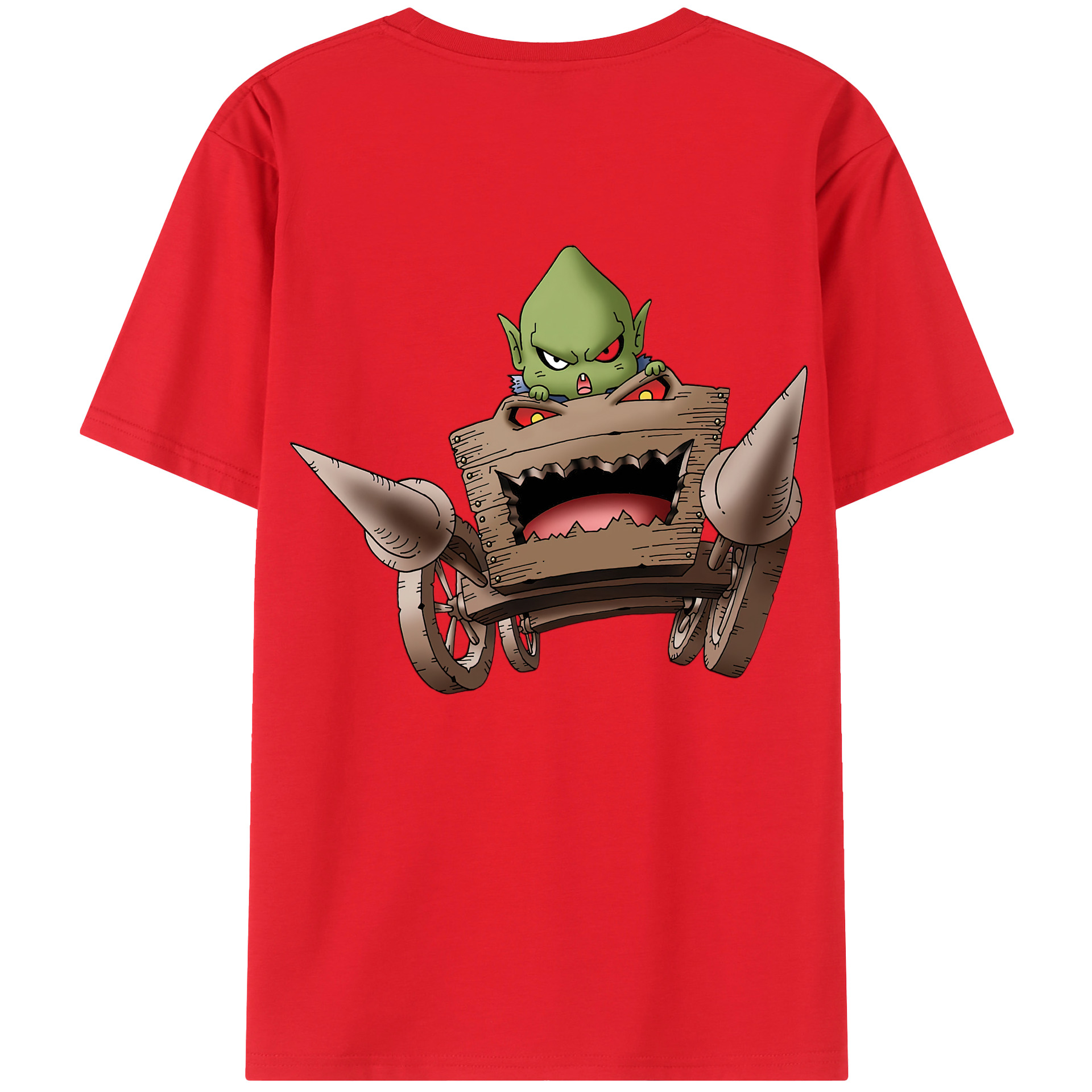 （画像用） ドラゴンクエスト Doragon Kuesuto Dragon Quest 綿100％ メンズ半袖Tシャツ（バックプリント） 通気性
