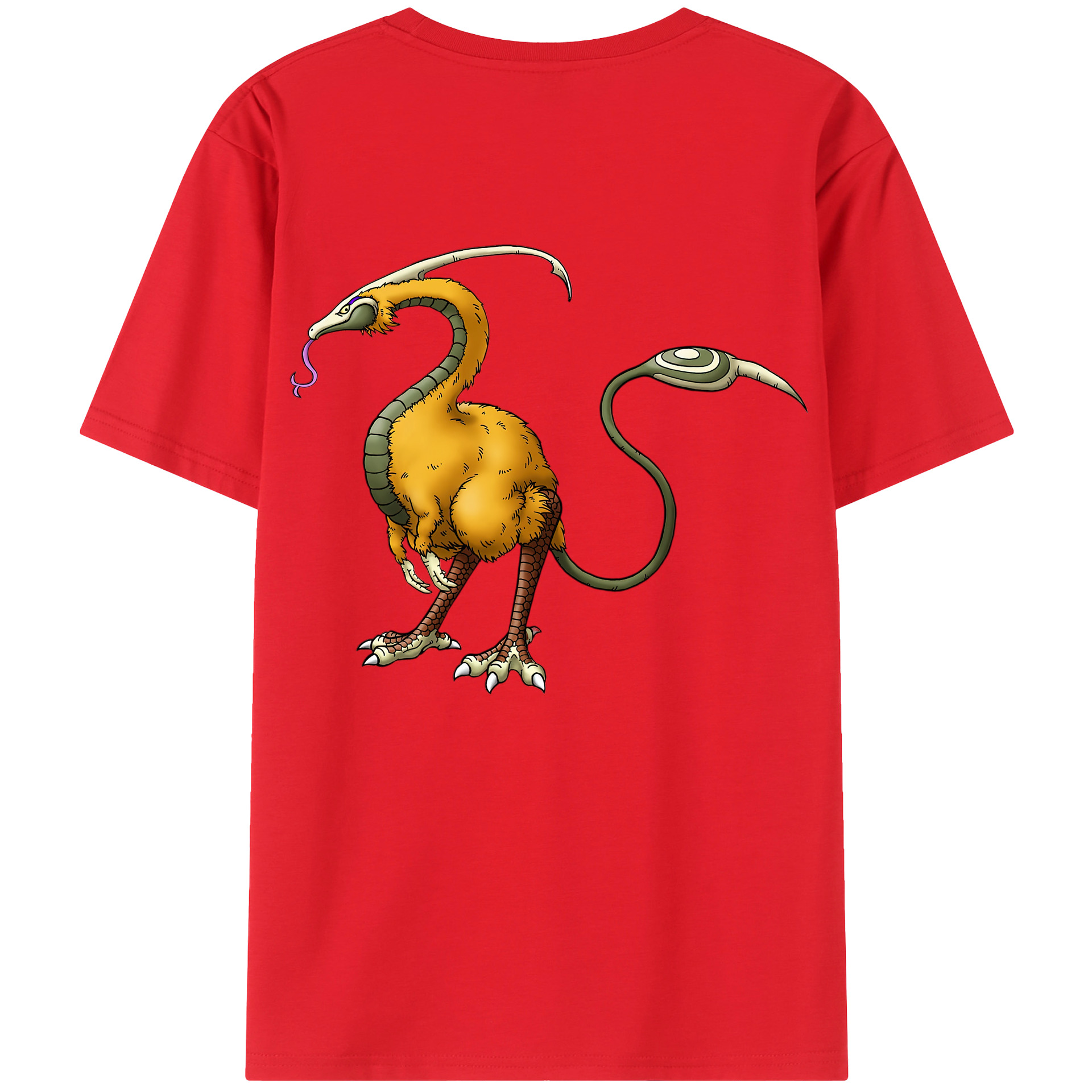 （画像用） ドラゴンクエスト Doragon Kuesuto Dragon Quest 綿100％ メンズ半袖Tシャツ（バックプリント） 通気性