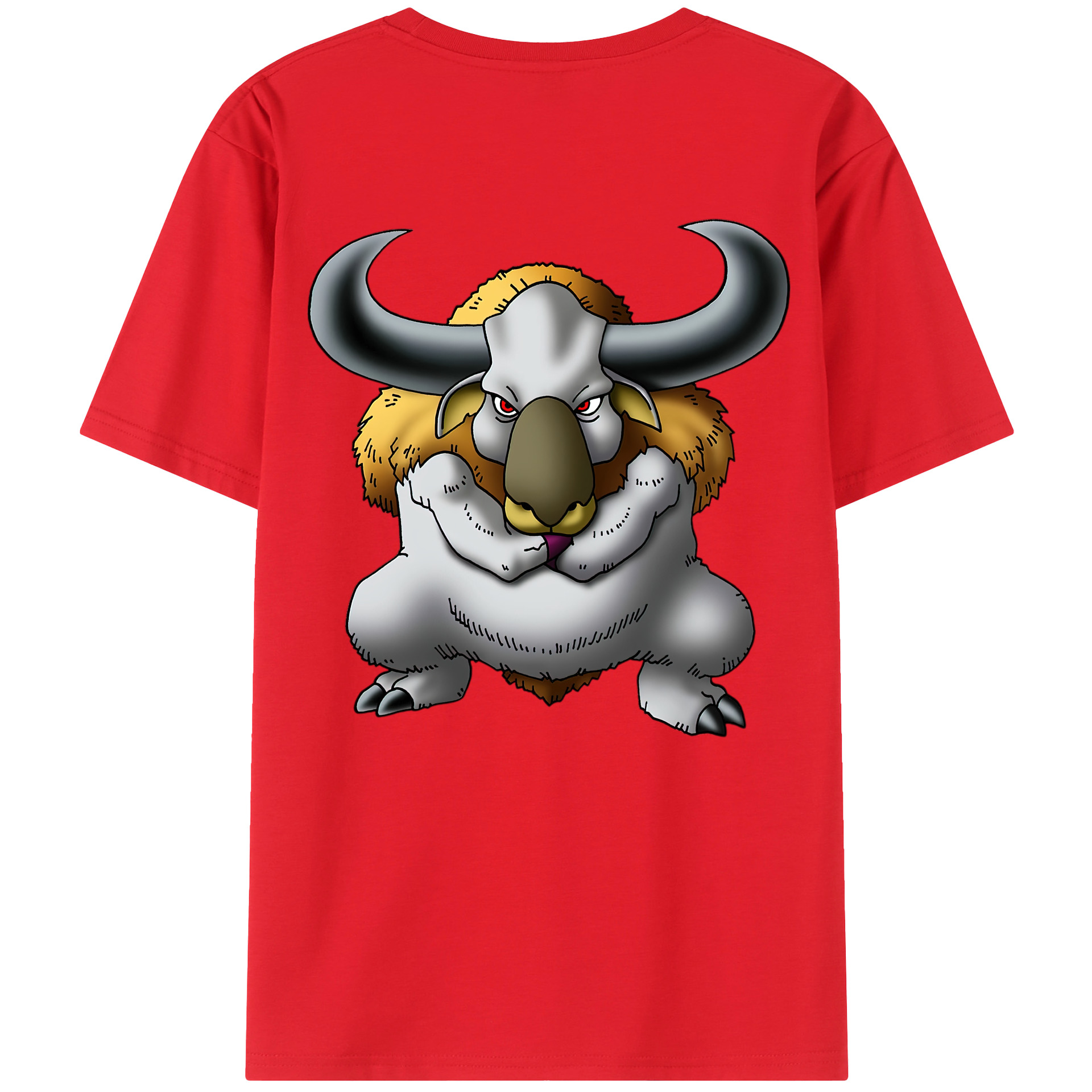 （画像用） ドラゴンクエスト Doragon Kuesuto Dragon Quest 綿100％ メンズ半袖Tシャツ（バックプリント） 通気性