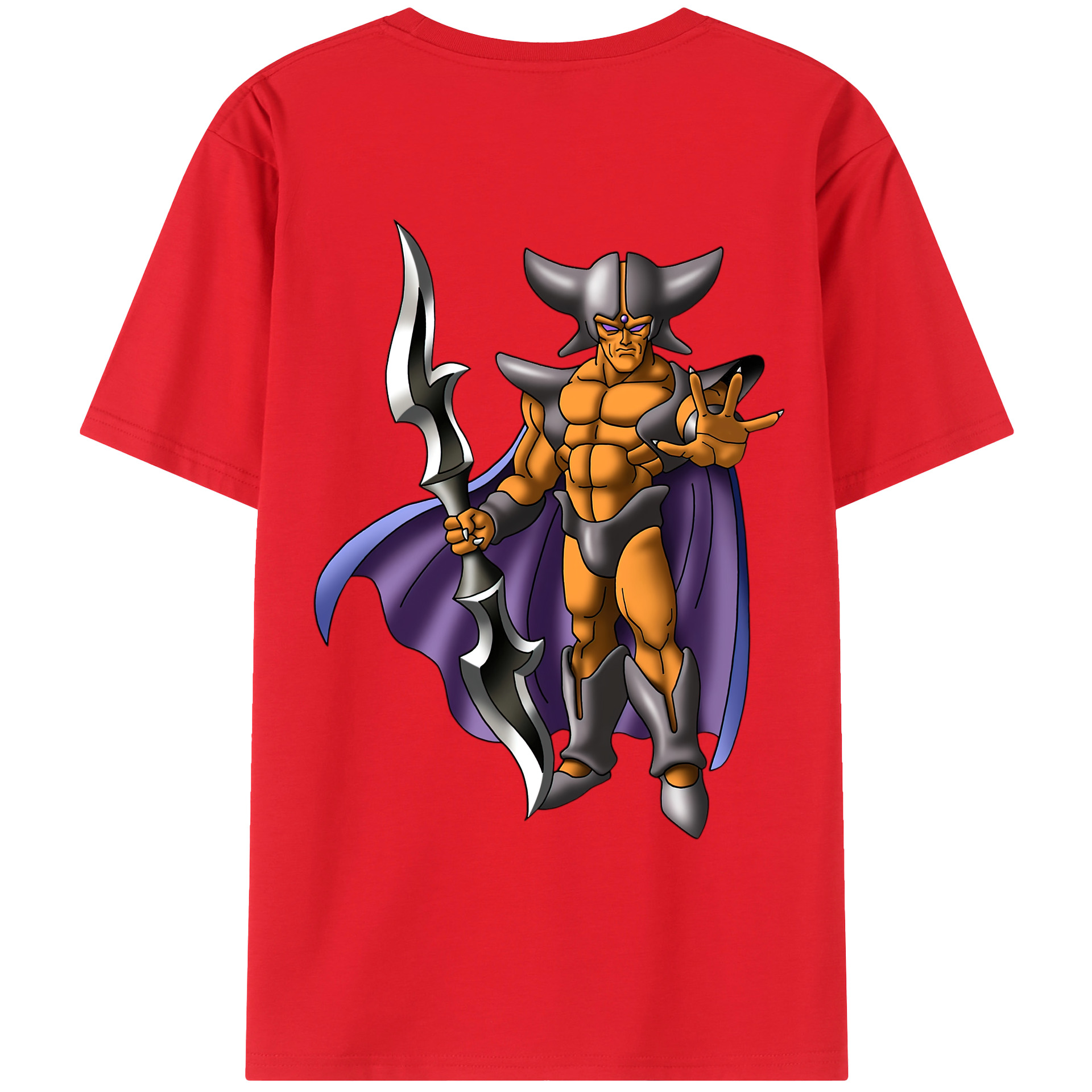 （画像用） ドラゴンクエスト Doragon Kuesuto Dragon Quest 綿100％ メンズ半袖Tシャツ（バックプリント） 通気性
