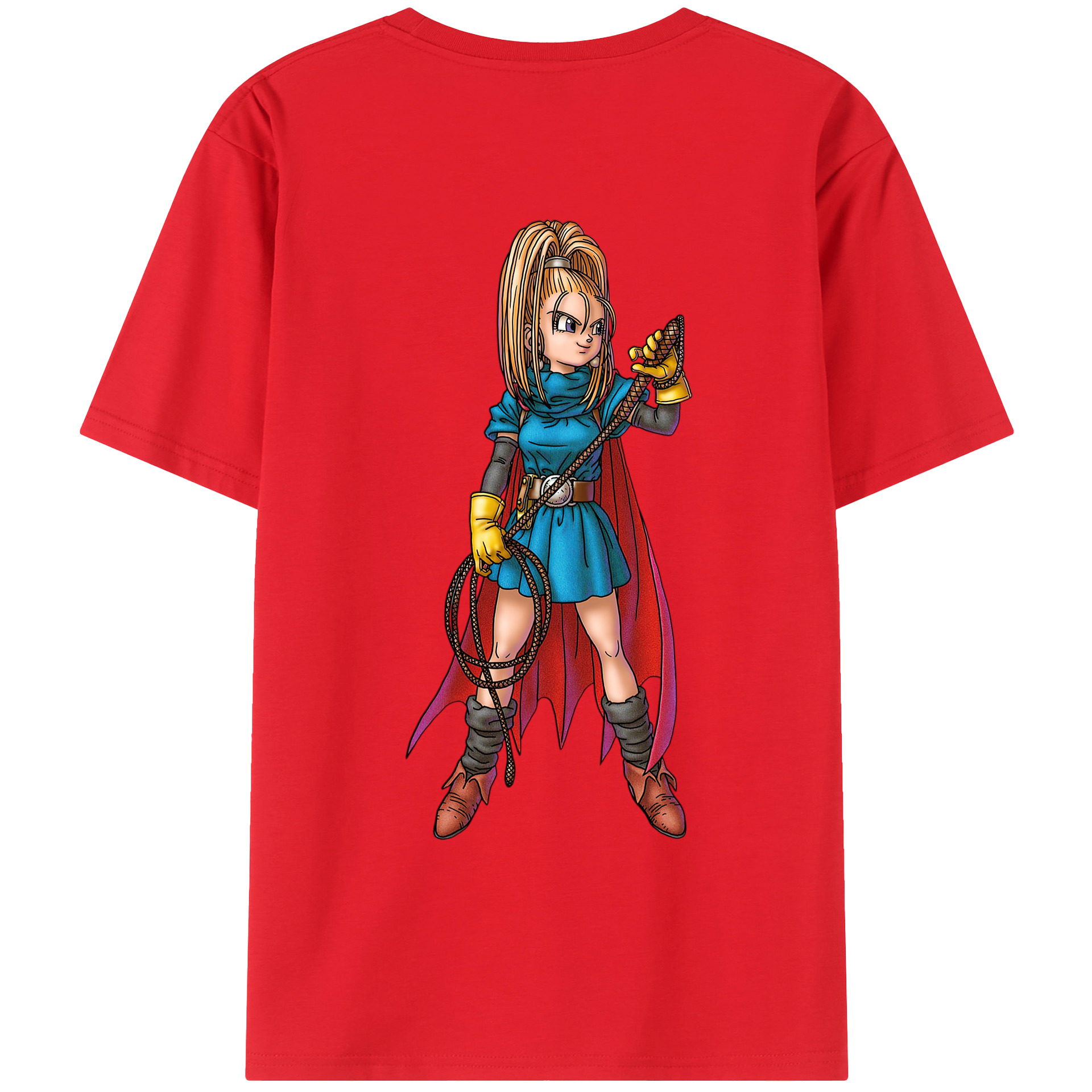 （画像用） ドラゴンクエスト Doragon Kuesuto Dragon Quest 綿100％ メンズ半袖Tシャツ（バックプリント） 通気性