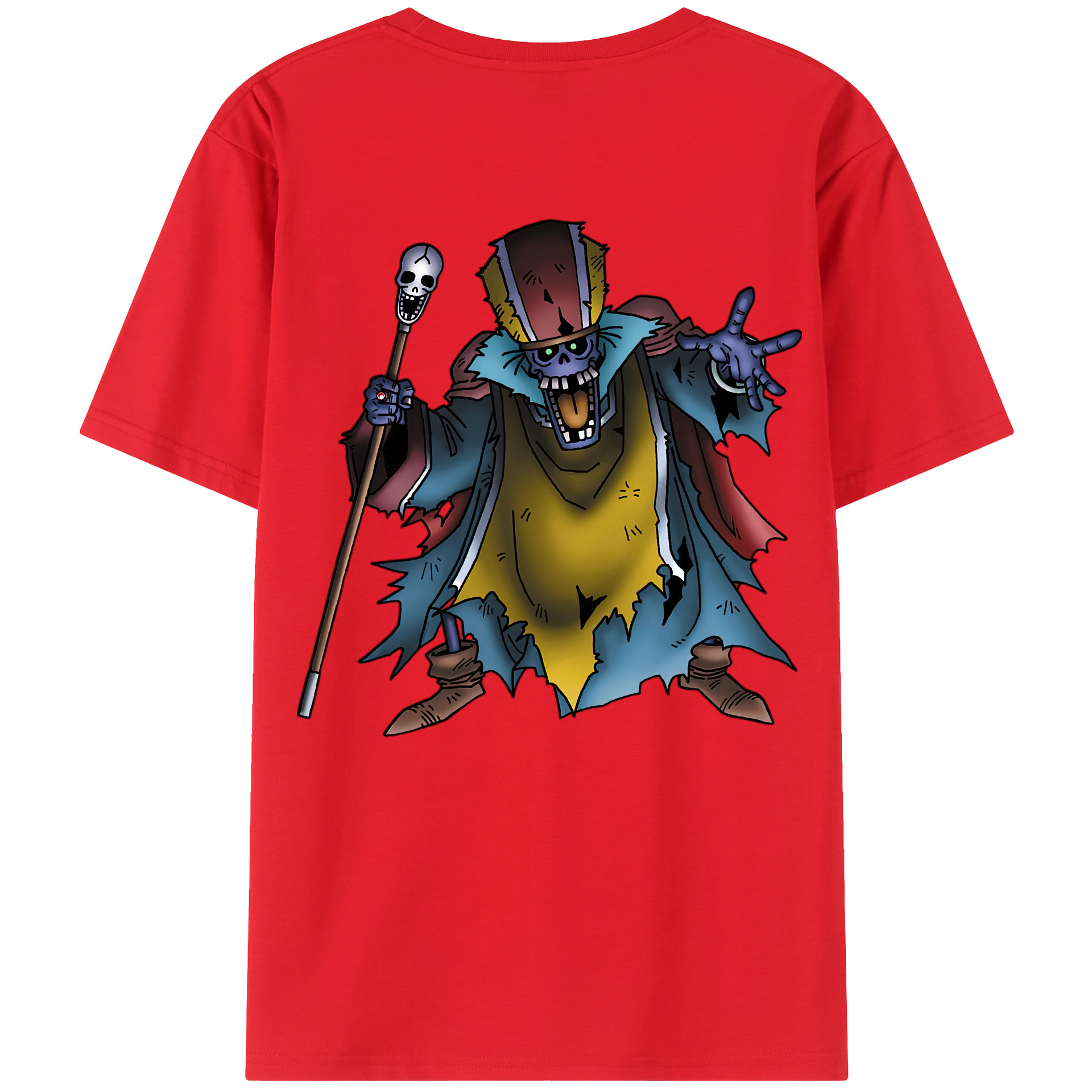 （画像用） ドラゴンクエスト Doragon Kuesuto Dragon Quest 綿100％ メンズ半袖Tシャツ（バックプリント） 通気性