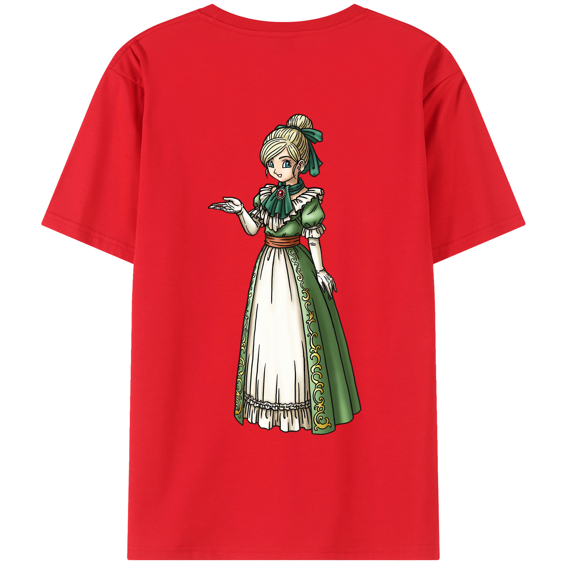 （画像用） ドラゴンクエスト Doragon Kuesuto Dragon Quest 綿100％ メンズ半袖Tシャツ（バックプリント） 通気性