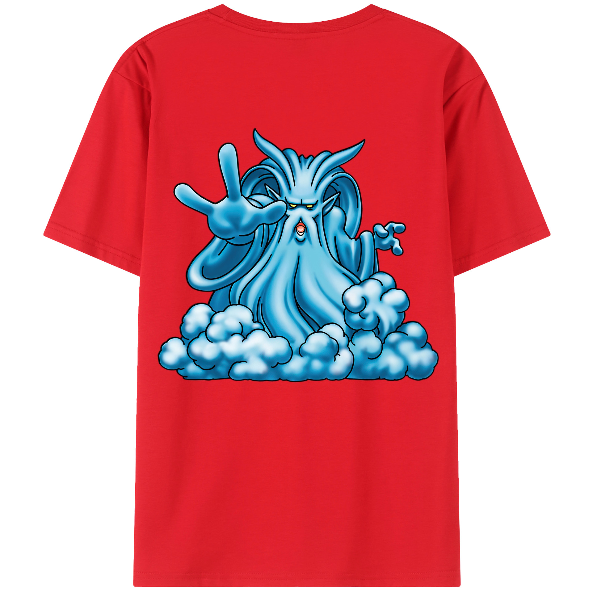 （画像用） ドラゴンクエスト Doragon Kuesuto Dragon Quest 綿100％ メンズ半袖Tシャツ（バックプリント） 通気性