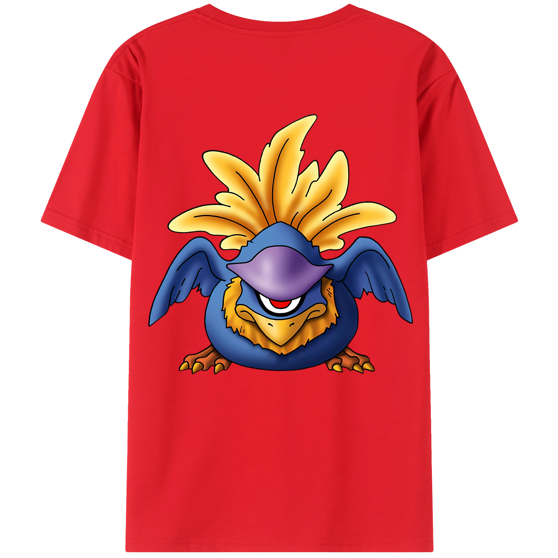 （画像用） ドラゴンクエスト Doragon Kuesuto Dragon Quest 綿100％ メンズ半袖Tシャツ（バックプリント） 通気性