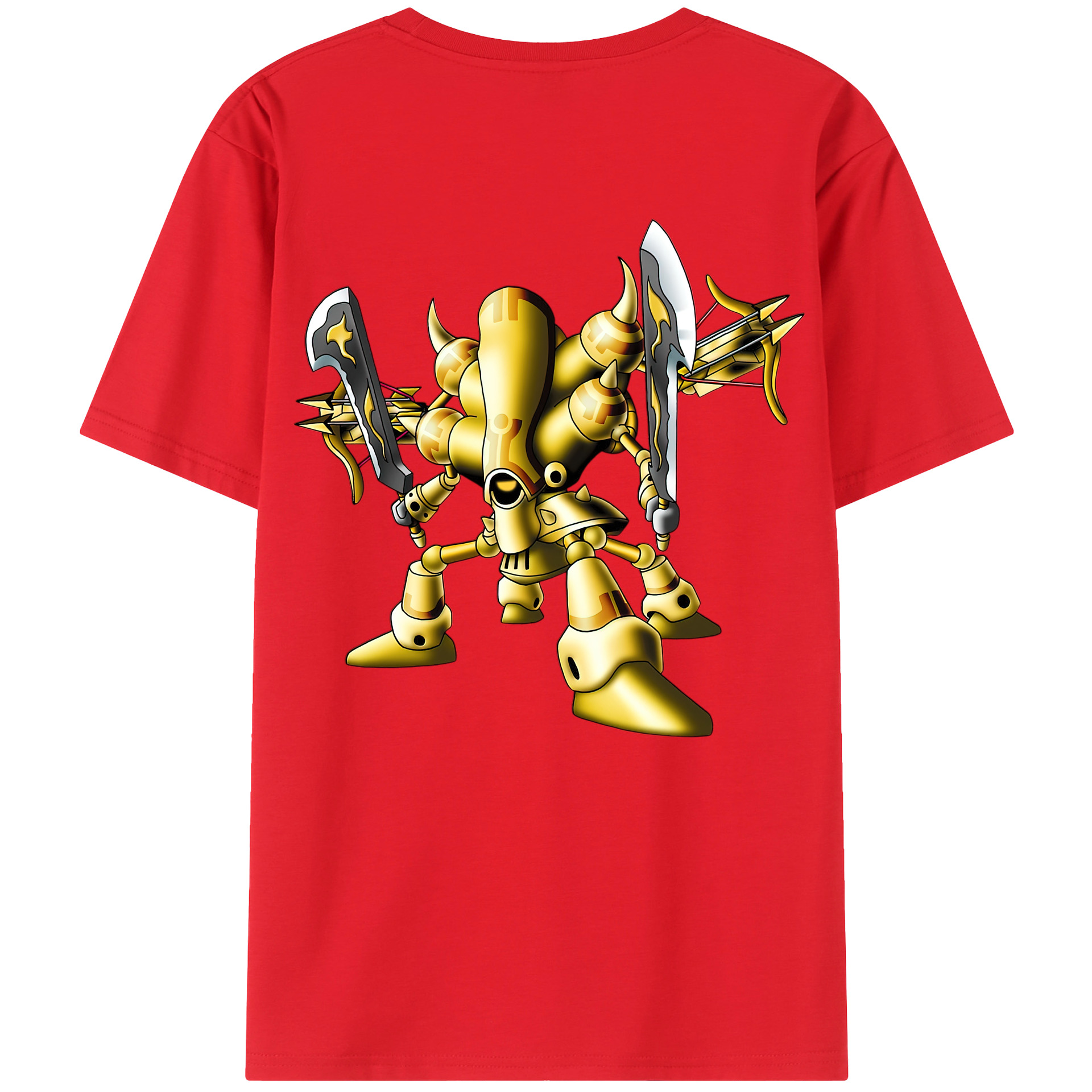 （画像用） ドラゴンクエスト Doragon Kuesuto Dragon Quest 綿100％ メンズ半袖Tシャツ（バックプリント） 通気性