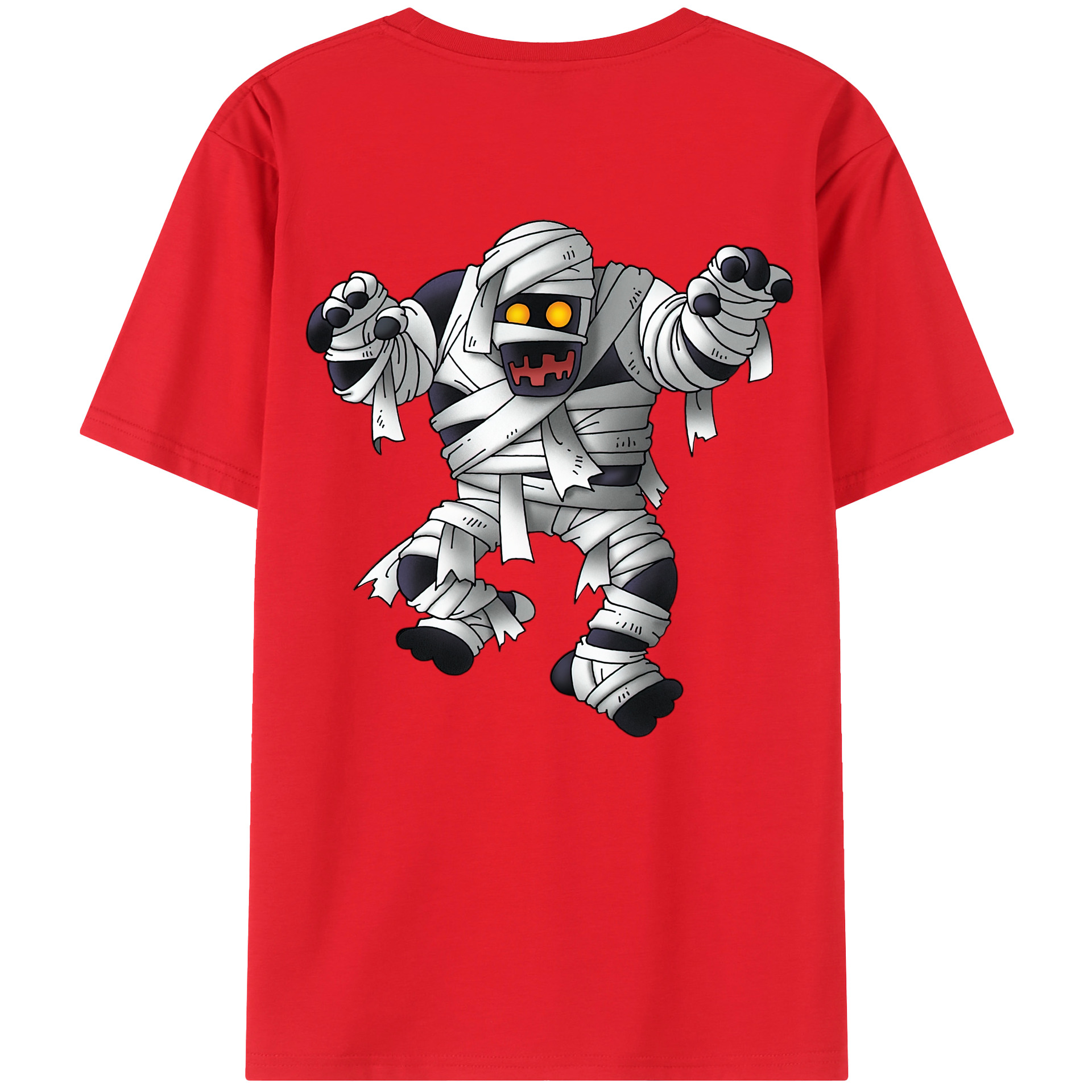 （画像用） ドラゴンクエスト Doragon Kuesuto Dragon Quest 綿100％ メンズ半袖Tシャツ（バックプリント） 通気性