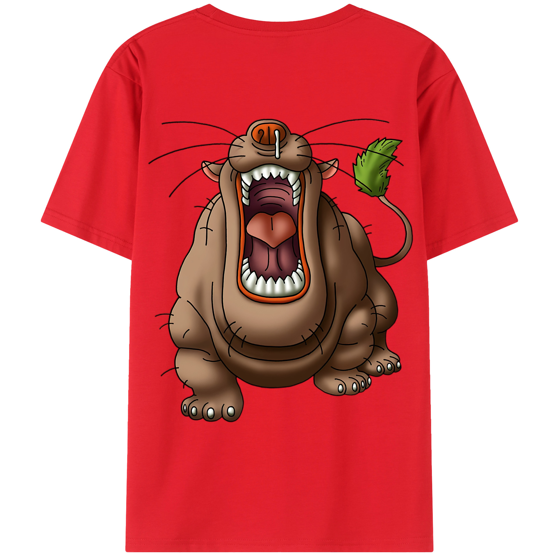 （画像用） ドラゴンクエスト Doragon Kuesuto Dragon Quest 綿100％ メンズ半袖Tシャツ（バックプリント） 通気性