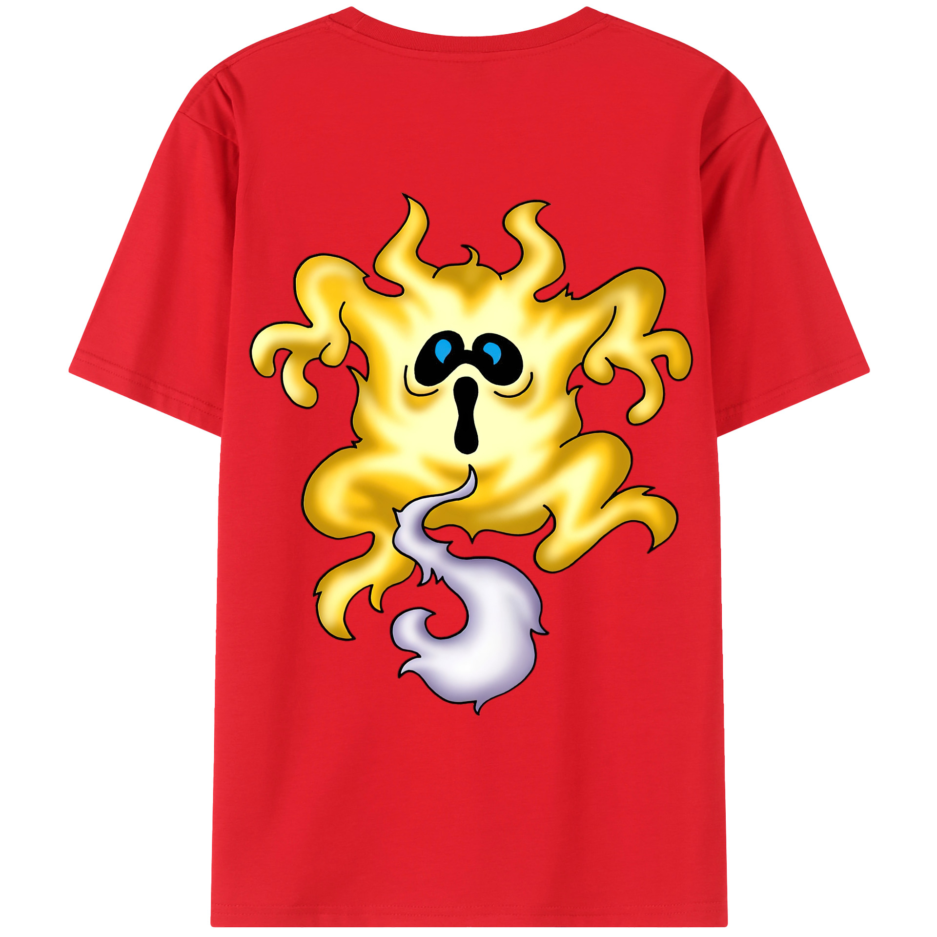 （画像用） ドラゴンクエスト Doragon Kuesuto Dragon Quest 綿100％ メンズ半袖Tシャツ（バックプリント） 通気性
