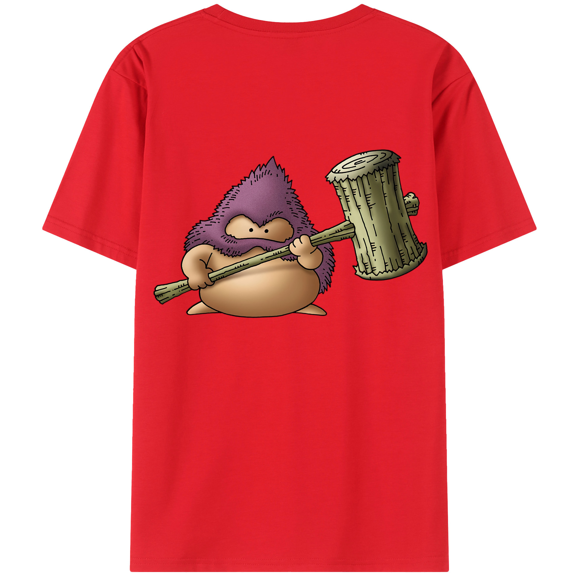 （画像用） ドラゴンクエスト Doragon Kuesuto Dragon Quest 綿100％ メンズ半袖Tシャツ（バックプリント） 通気性
