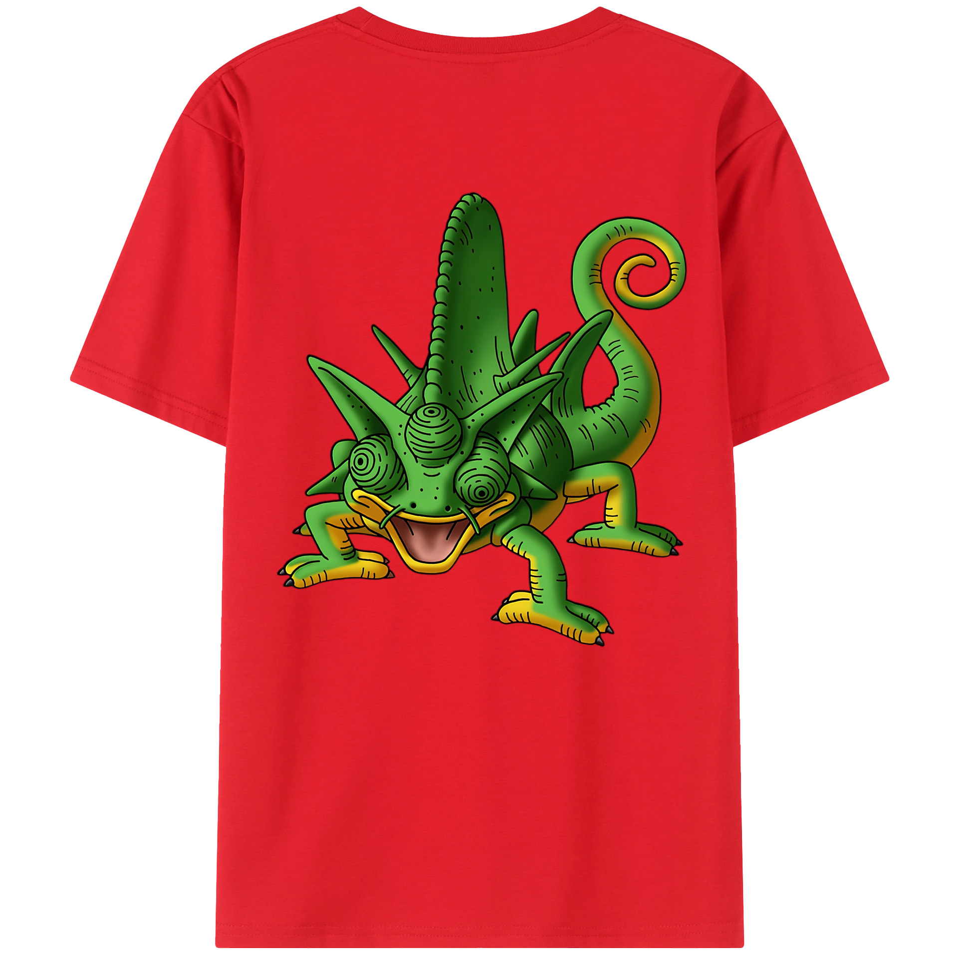（画像用） ドラゴンクエスト Doragon Kuesuto Dragon Quest 綿100％ メンズ半袖Tシャツ（バックプリント） 通気性
