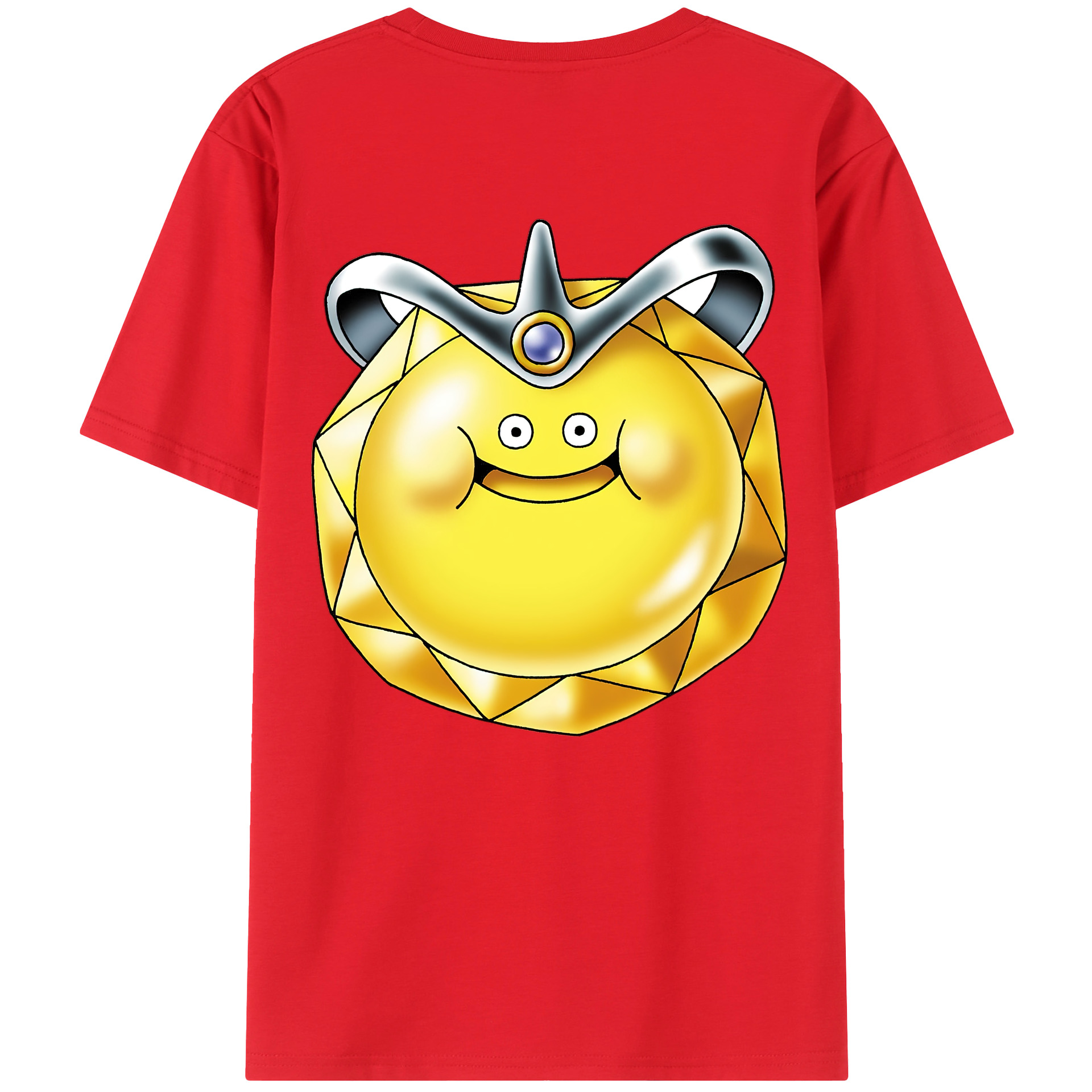 （画像用） ドラゴンクエスト Doragon Kuesuto Dragon Quest 綿100％ メンズ半袖Tシャツ（バックプリント） 通気性