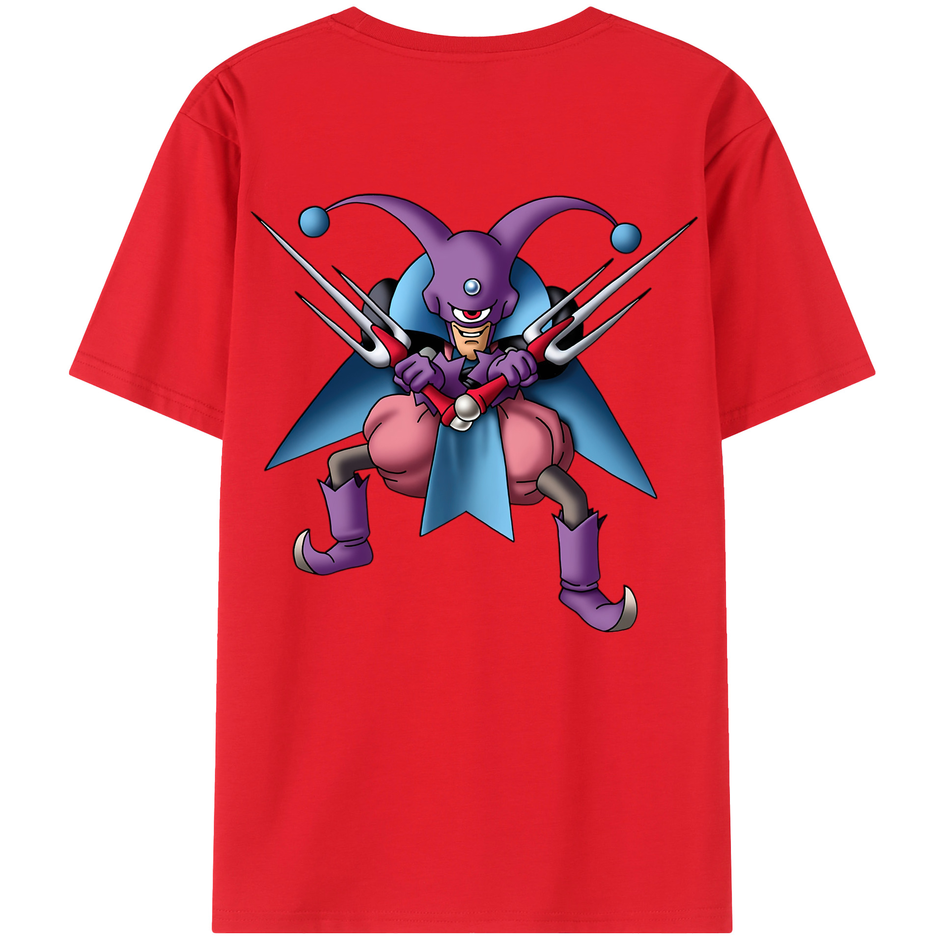 （画像用） ドラゴンクエスト Doragon Kuesuto Dragon Quest 綿100％ メンズ半袖Tシャツ（バックプリント） 通気性