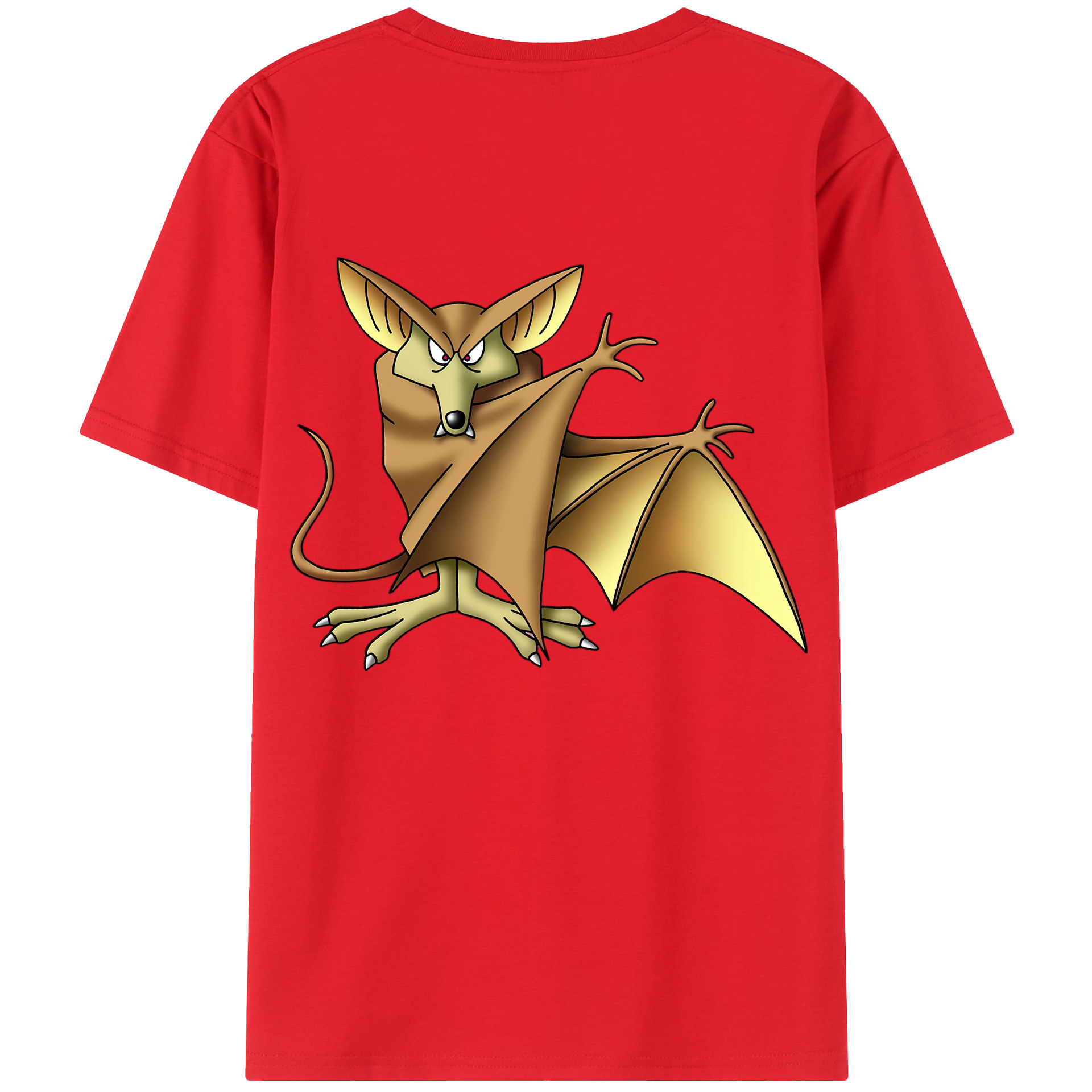 （画像用） ドラゴンクエスト Doragon Kuesuto Dragon Quest 綿100％ メンズ半袖Tシャツ（バックプリント） 通気性