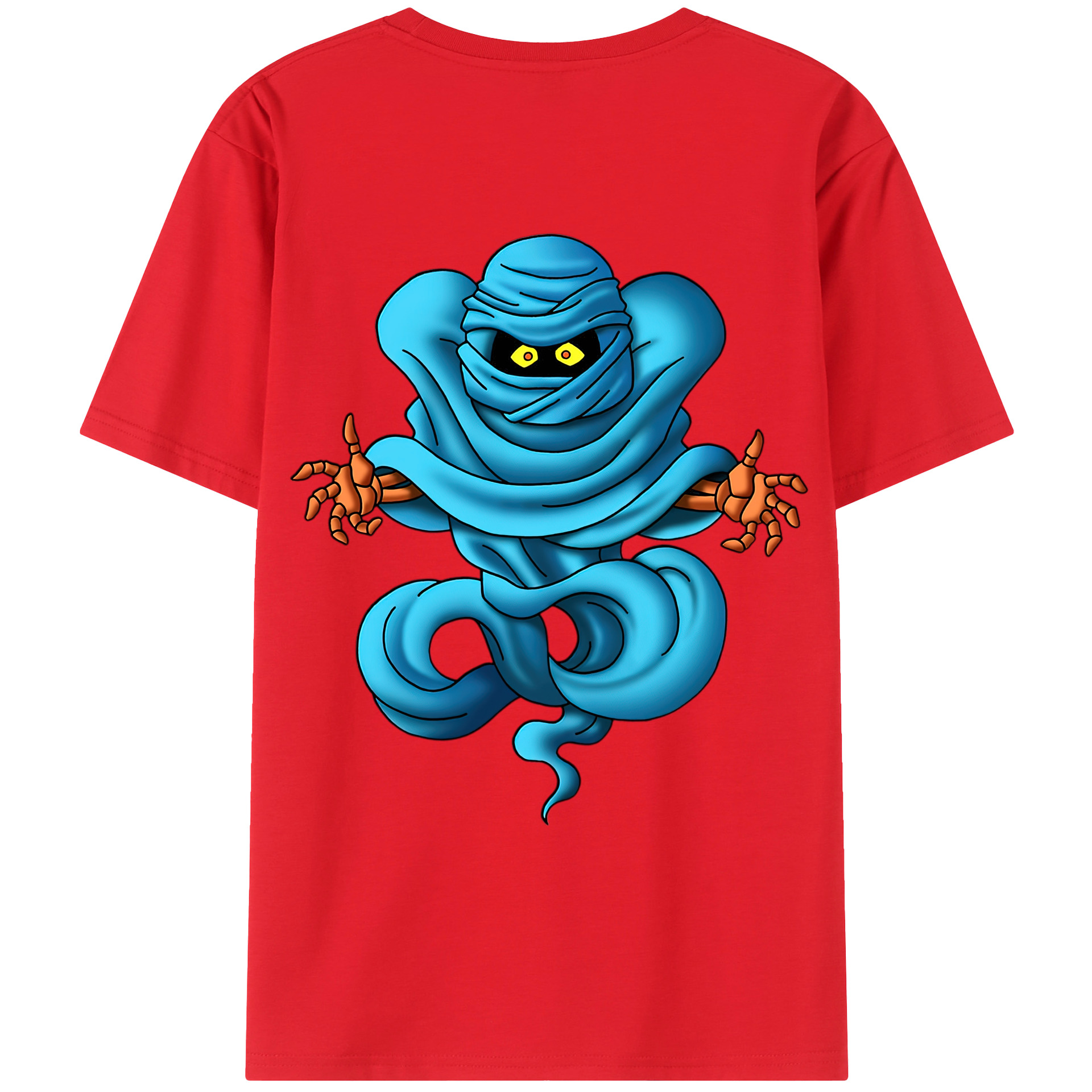 （画像用） ドラゴンクエスト Doragon Kuesuto Dragon Quest 綿100％ メンズ半袖Tシャツ（バックプリント） 通気性