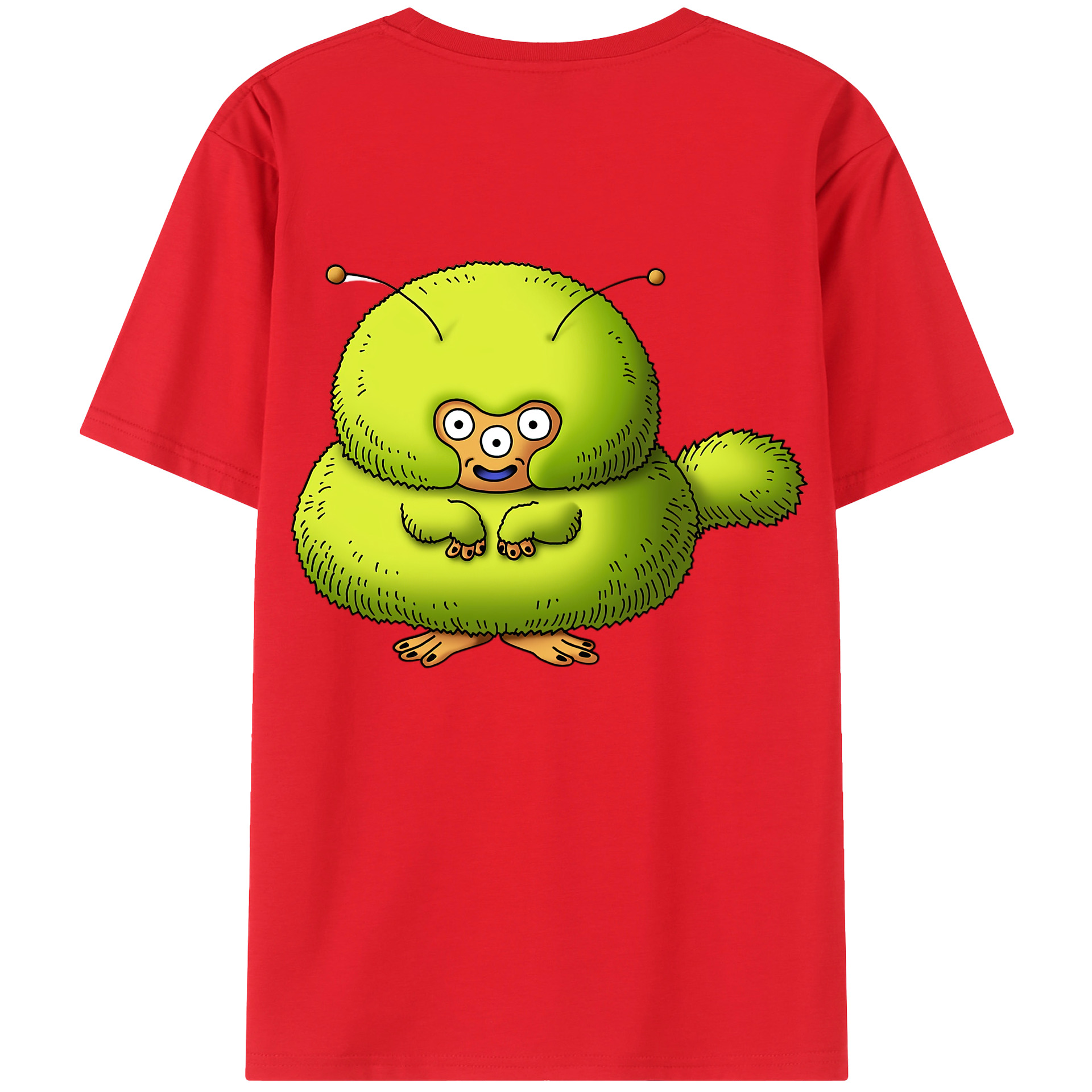 （画像用） ドラゴンクエスト Doragon Kuesuto Dragon Quest 綿100％ メンズ半袖Tシャツ（バックプリント） 通気性