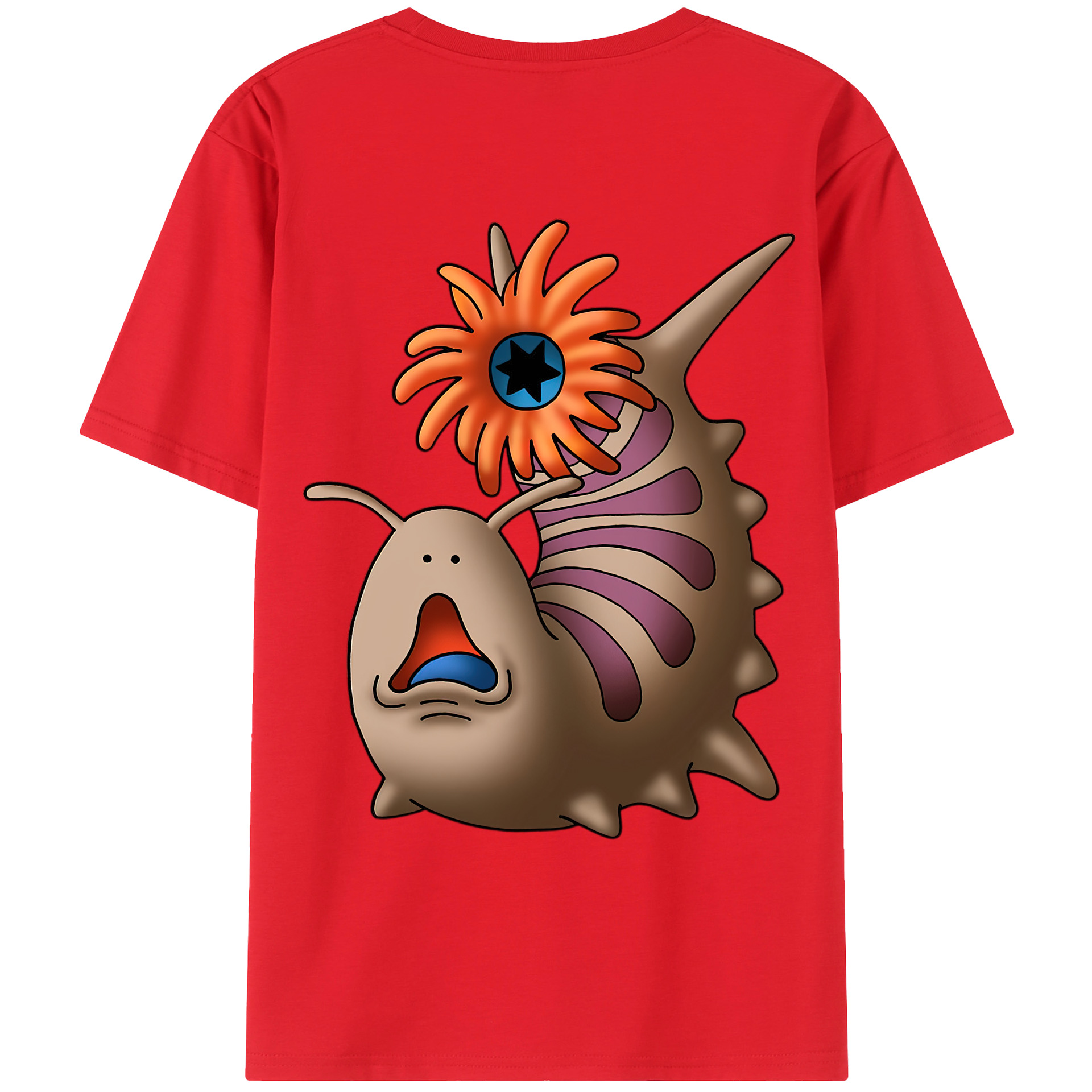 （画像用） ドラゴンクエスト Doragon Kuesuto Dragon Quest 綿100％ メンズ半袖Tシャツ（バックプリント） 通気性