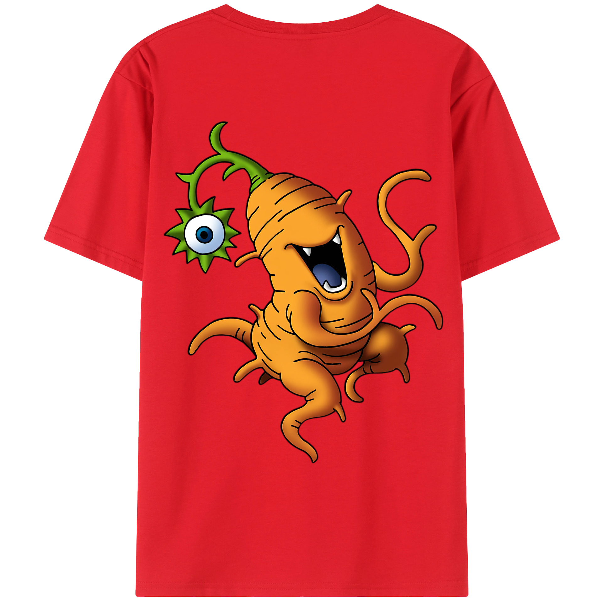 （画像用） ドラゴンクエスト Doragon Kuesuto Dragon Quest 綿100％ メンズ半袖Tシャツ（バックプリント） 通気性