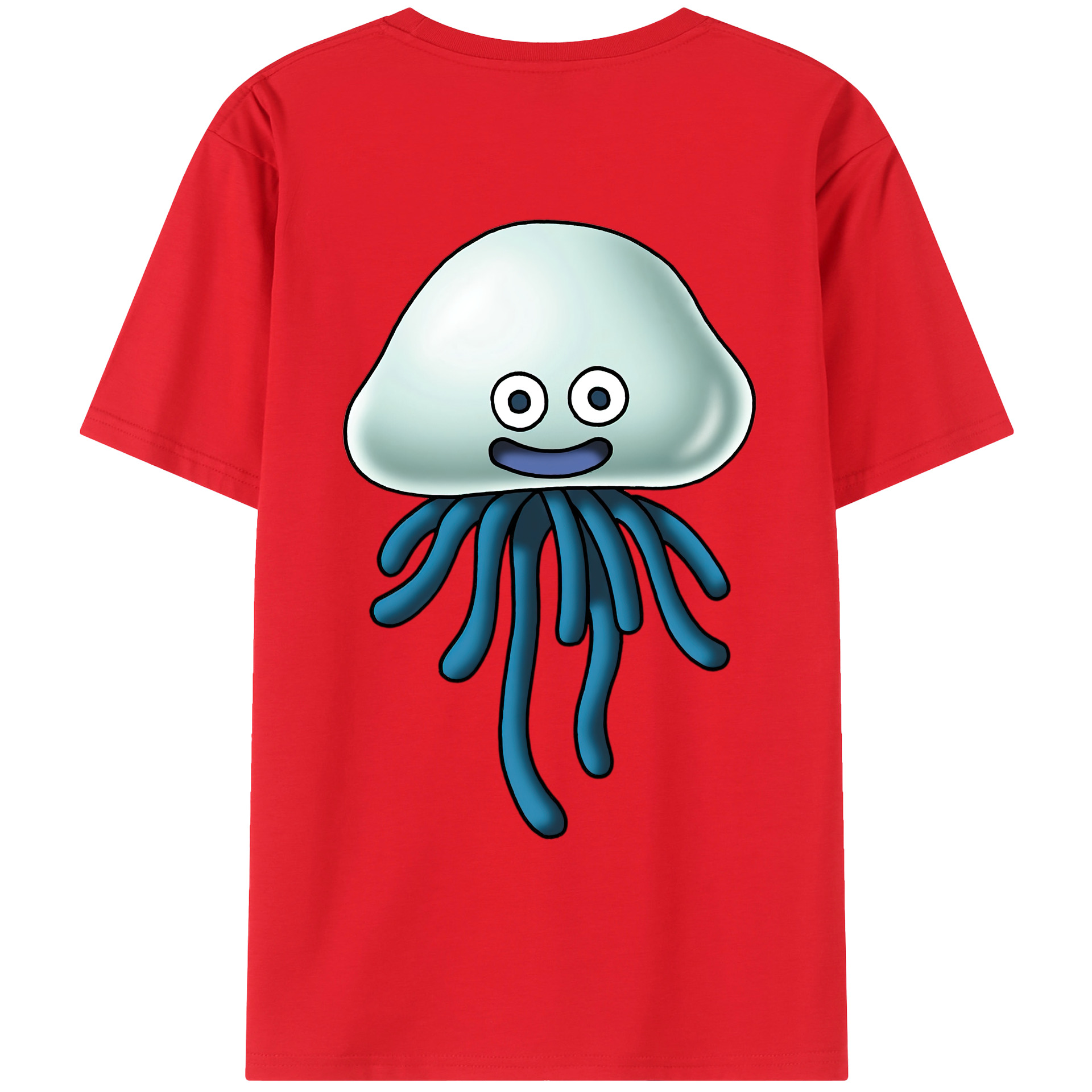 （画像用） ドラゴンクエスト Doragon Kuesuto Dragon Quest 綿100％ メンズ半袖Tシャツ（バックプリント） 通気性