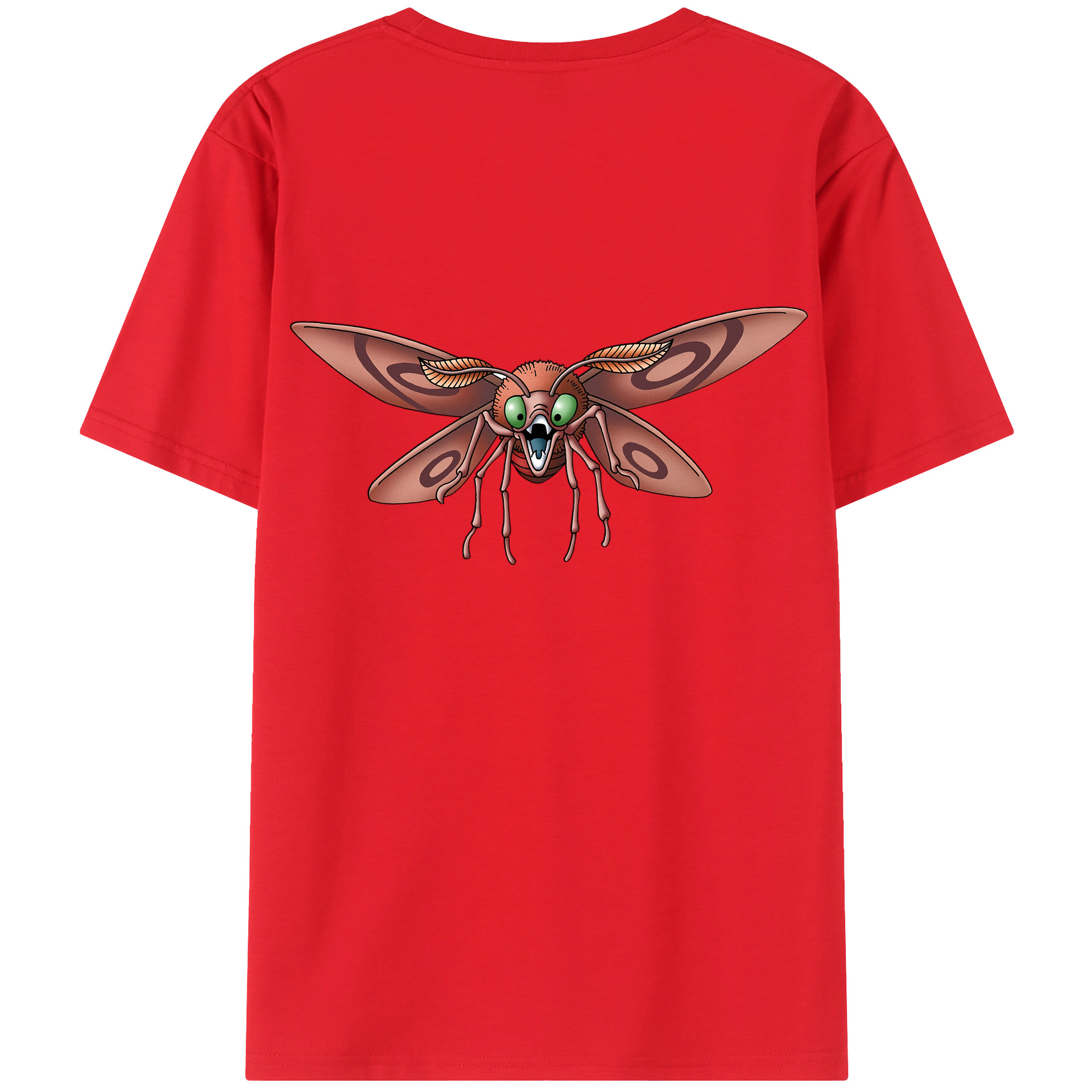 （画像用） ドラゴンクエスト Doragon Kuesuto Dragon Quest 綿100％ メンズ半袖Tシャツ（バックプリント） 通気性
