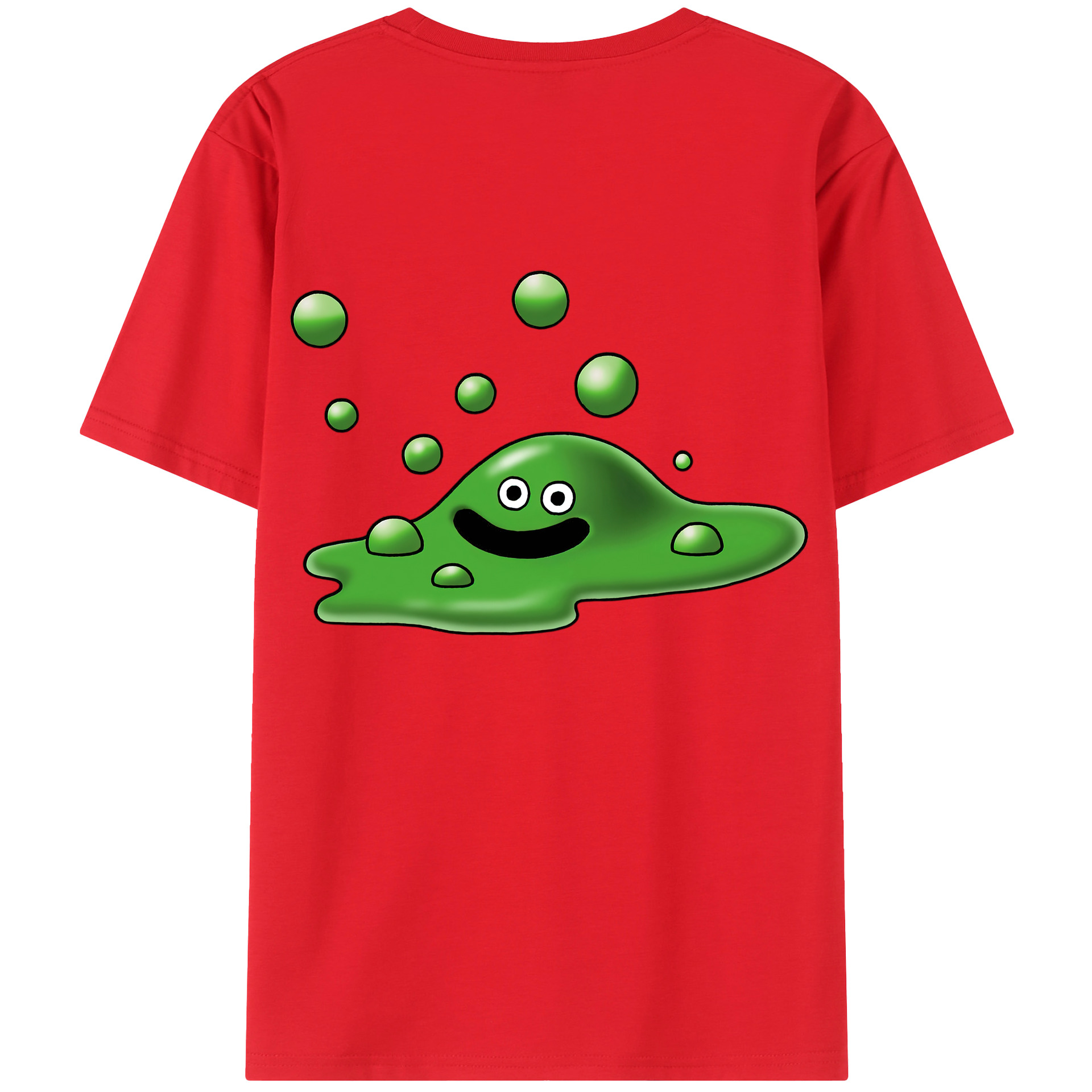 （画像用） ドラゴンクエスト Doragon Kuesuto Dragon Quest 綿100％ メンズ半袖Tシャツ（バックプリント） 通気性