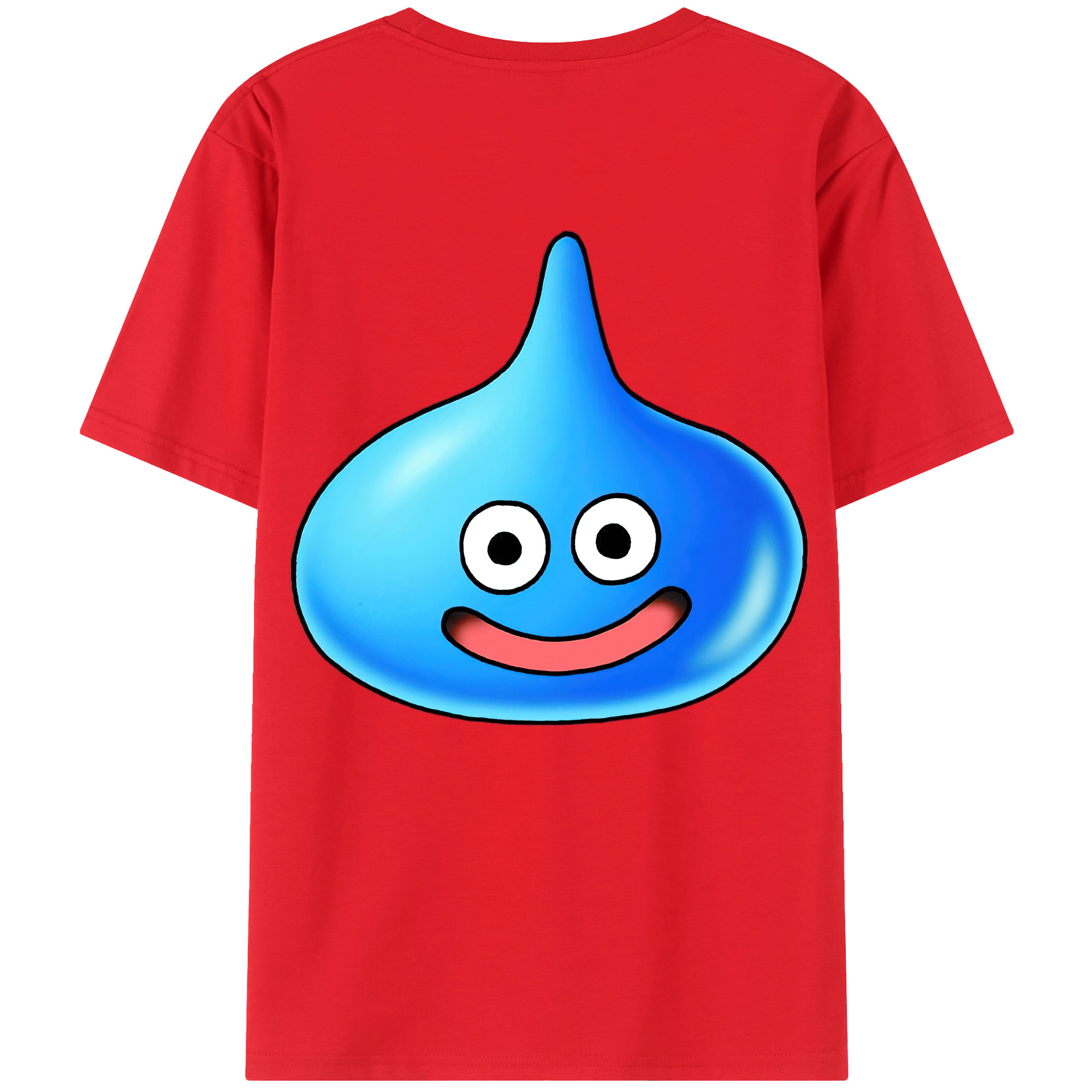 （画像用） ドラゴンクエスト Doragon Kuesuto Dragon Quest 綿100％ メンズ半袖Tシャツ（バックプリント） 通気性