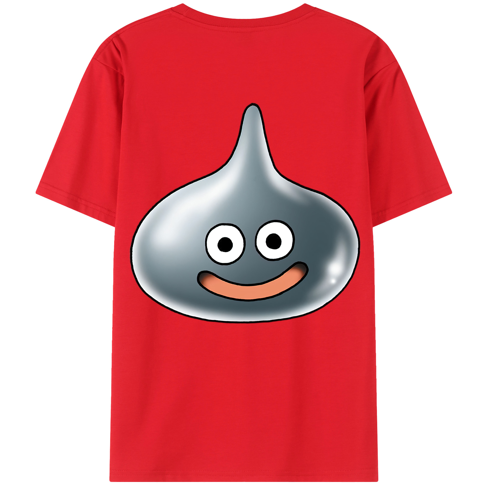 （画像用） ドラゴンクエスト Doragon Kuesuto Dragon Quest 綿100％ メンズ半袖Tシャツ（バックプリント） 通気性