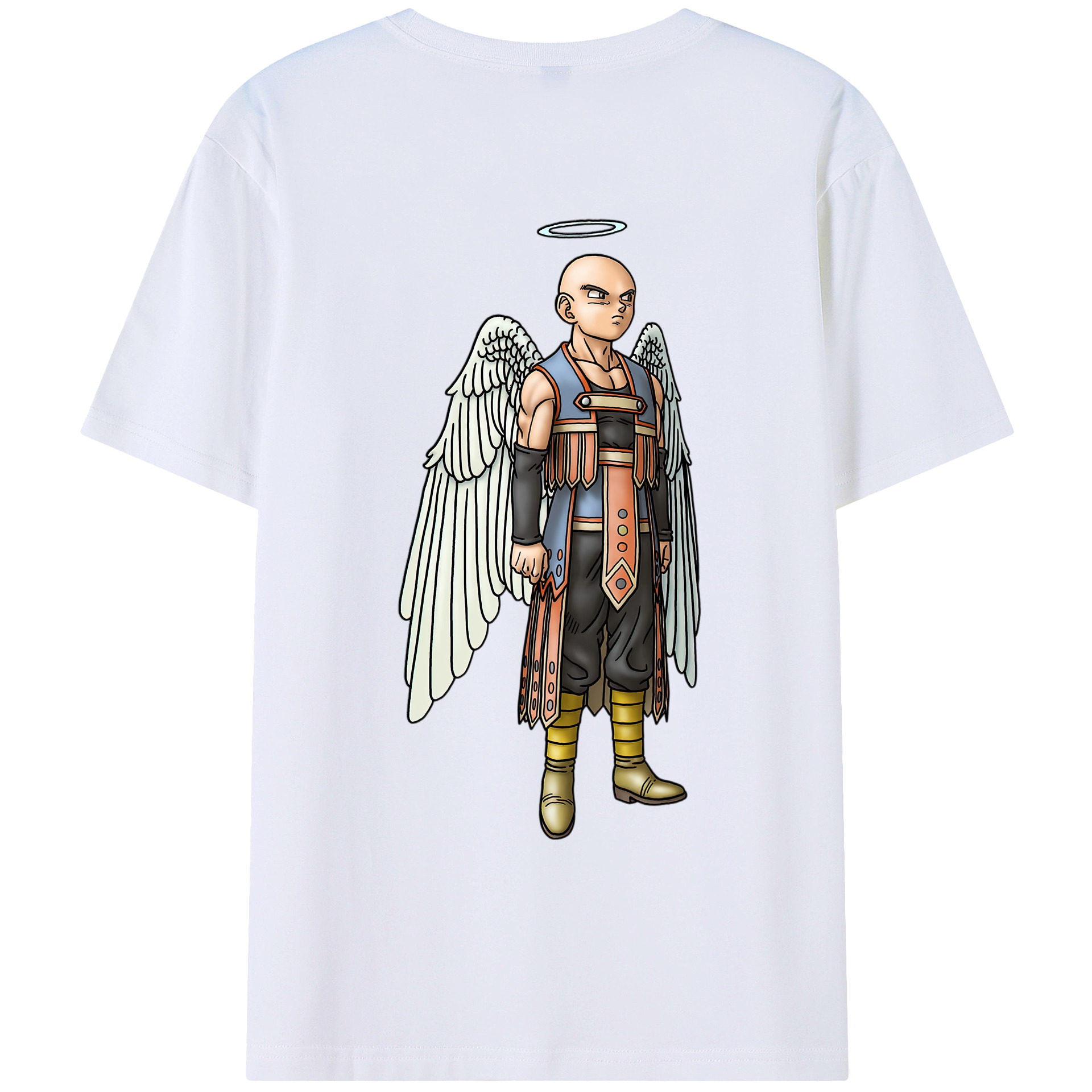 （画像用） ドラゴンクエスト Doragon Kuesuto Dragon Quest 綿100％ メンズ半袖Tシャツ（バックプリント） 通気性