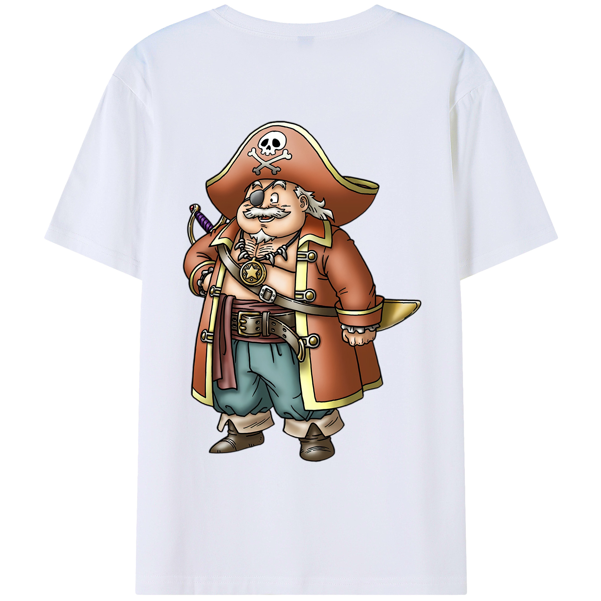 （画像用） ドラゴンクエスト Doragon Kuesuto Dragon Quest 綿100％ メンズ半袖Tシャツ（バックプリント） 通気性