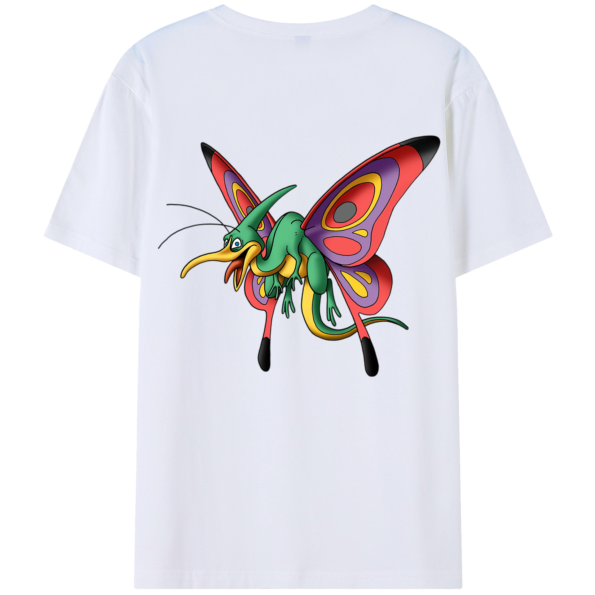 （画像用） ドラゴンクエスト Doragon Kuesuto Dragon Quest 綿100％ メンズ半袖Tシャツ（バックプリント） 通気性