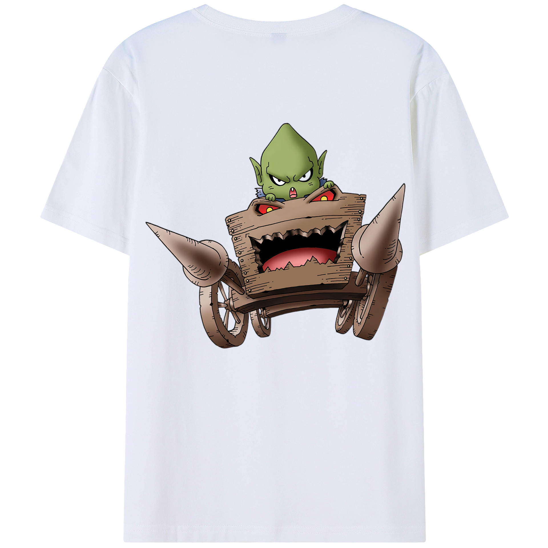 （画像用） ドラゴンクエスト Doragon Kuesuto Dragon Quest 綿100％ メンズ半袖Tシャツ（バックプリント） 通気性