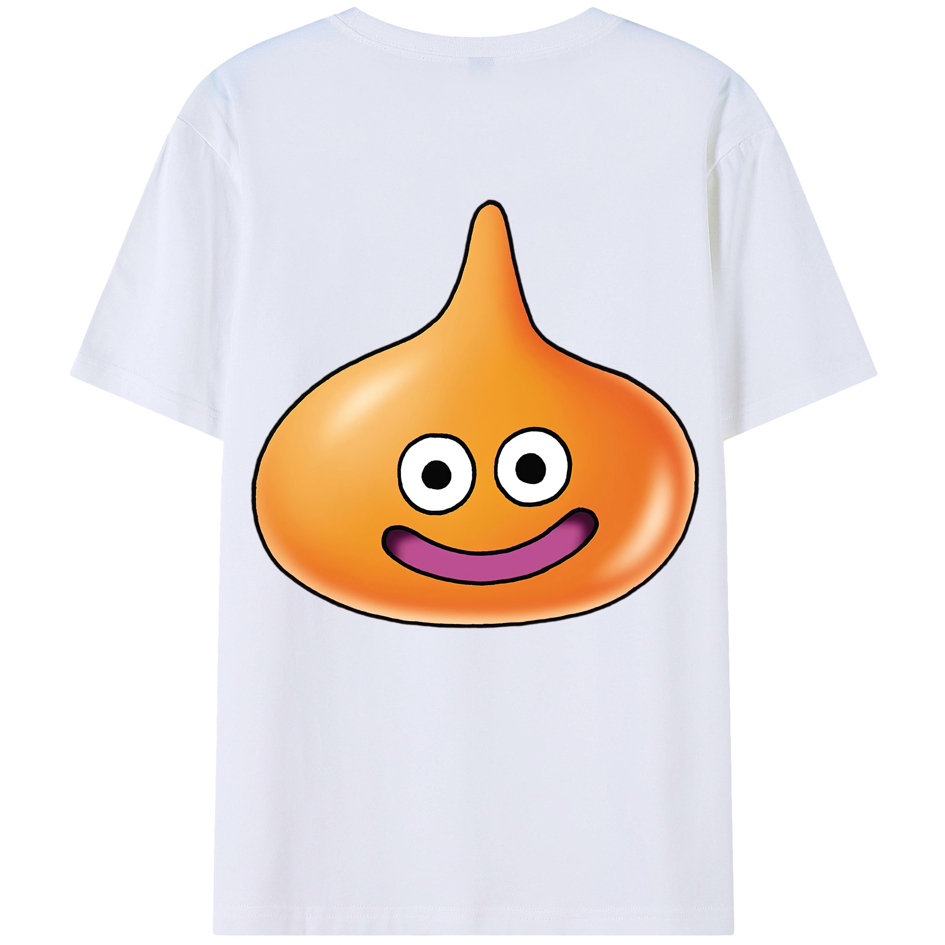 （画像用） ドラゴンクエスト Doragon Kuesuto Dragon Quest 綿100％ メンズ半袖Tシャツ（バックプリント） 通気性