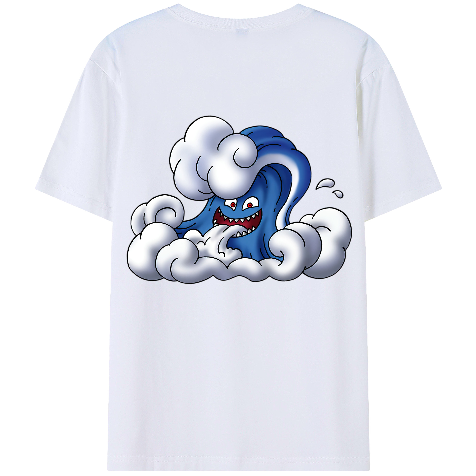 （画像用） ドラゴンクエスト Doragon Kuesuto Dragon Quest 綿100％ メンズ半袖Tシャツ（バックプリント） 通気性