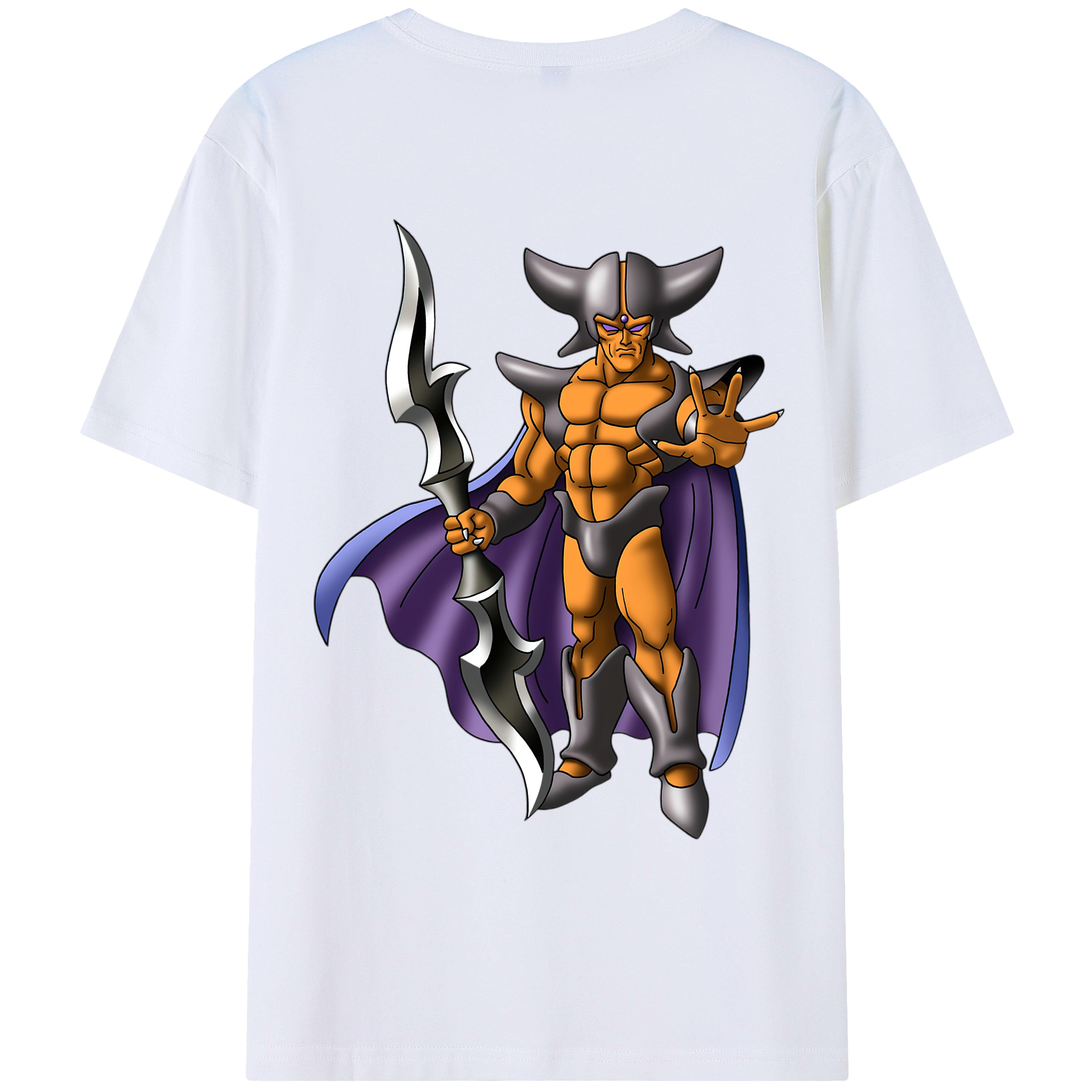 （画像用） ドラゴンクエスト Doragon Kuesuto Dragon Quest 綿100％ メンズ半袖Tシャツ（バックプリント） 通気性