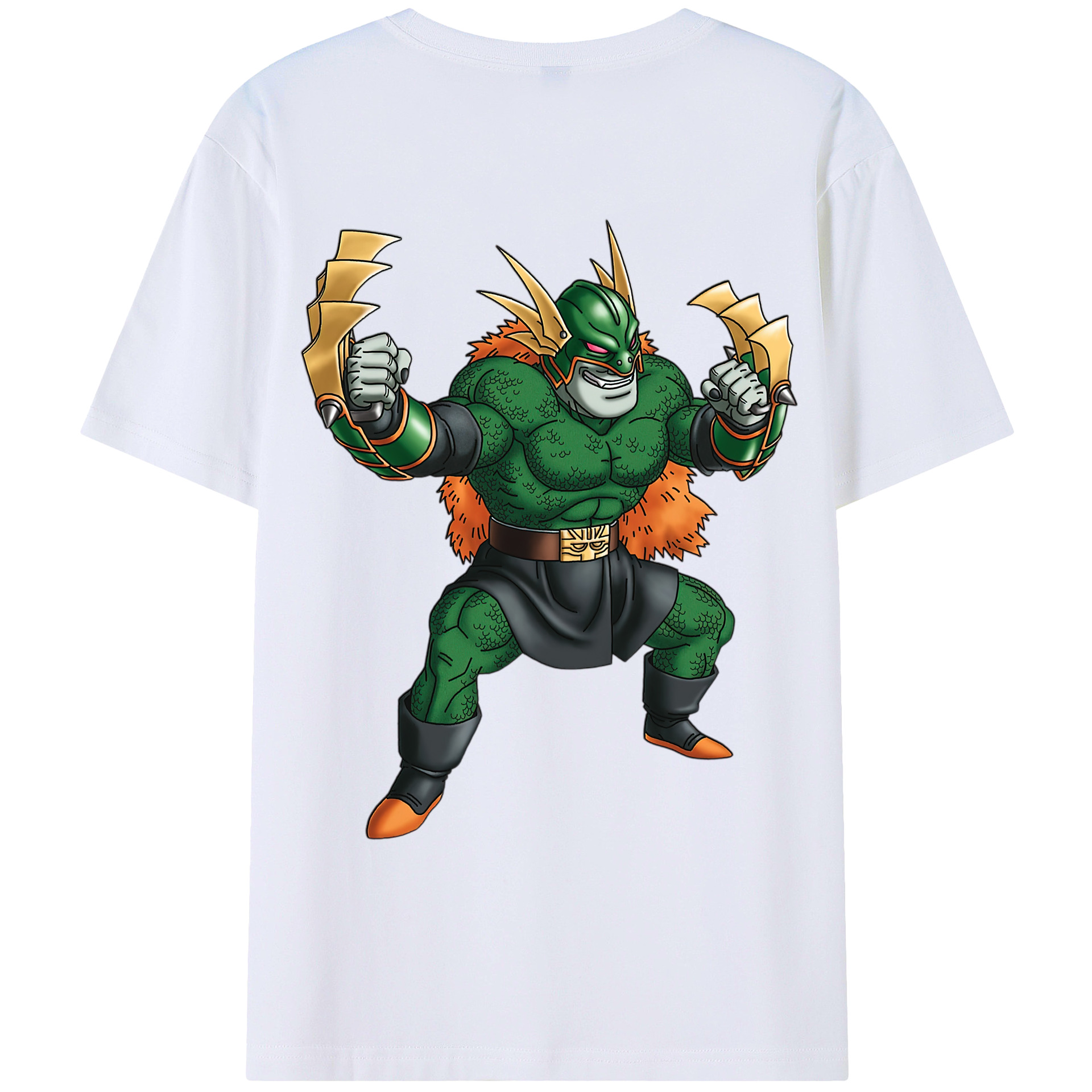（画像用） ドラゴンクエスト Doragon Kuesuto Dragon Quest 綿100％ メンズ半袖Tシャツ（バックプリント） 通気性