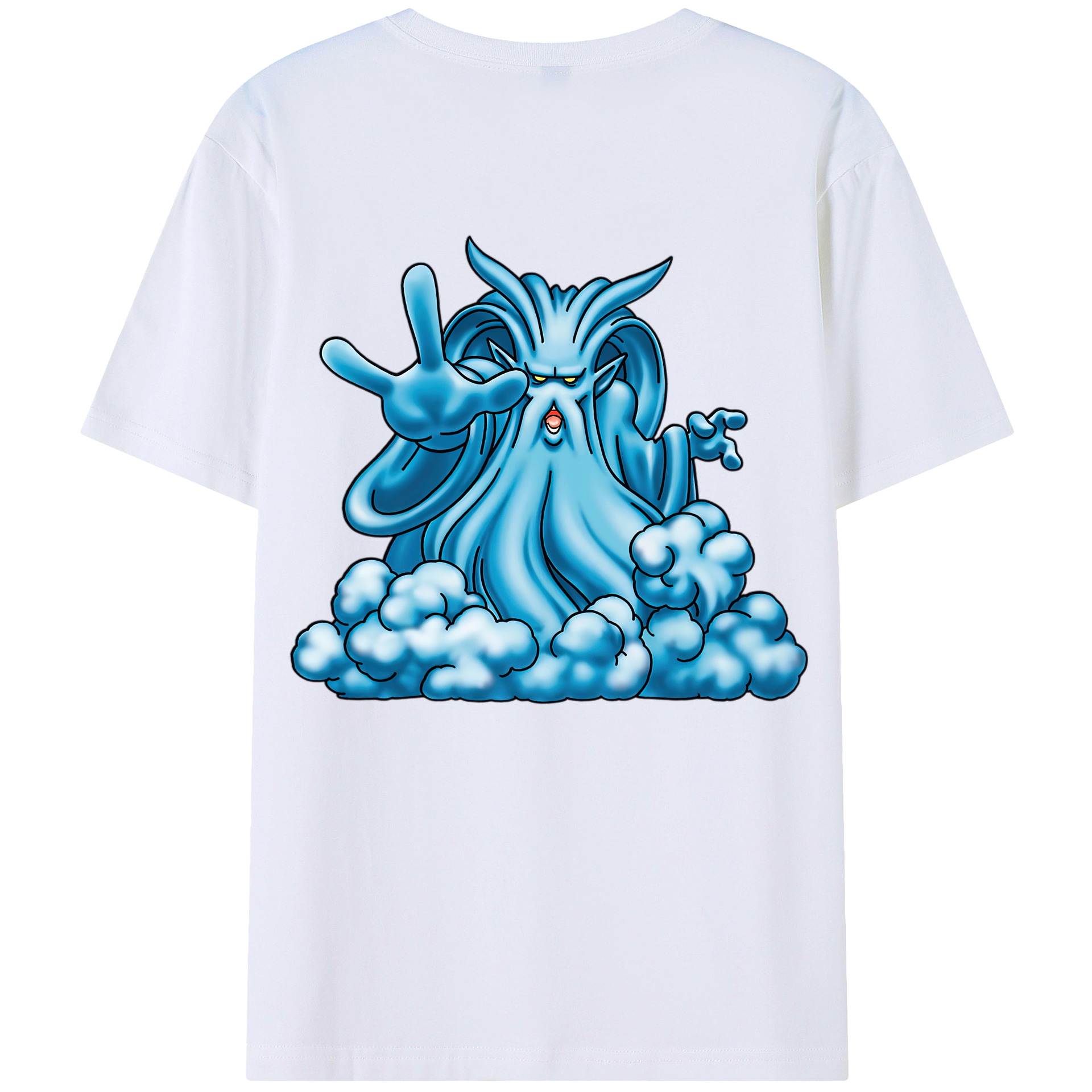 （画像用） ドラゴンクエスト Doragon Kuesuto Dragon Quest 綿100％ メンズ半袖Tシャツ（バックプリント） 通気性