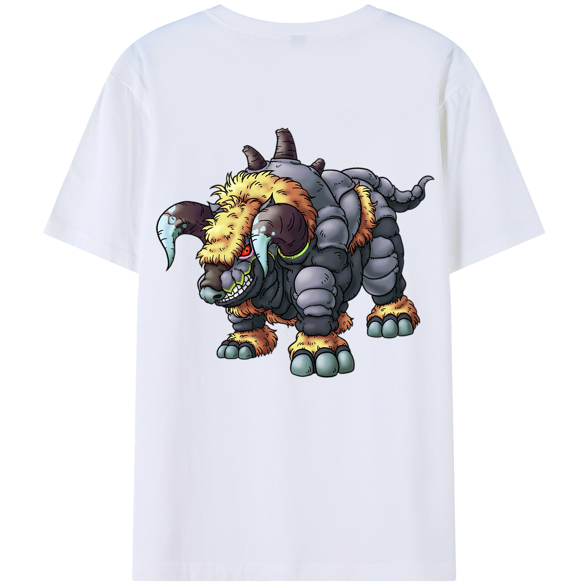 （画像用） ドラゴンクエスト Doragon Kuesuto Dragon Quest 綿100％ メンズ半袖Tシャツ（バックプリント） 通気性