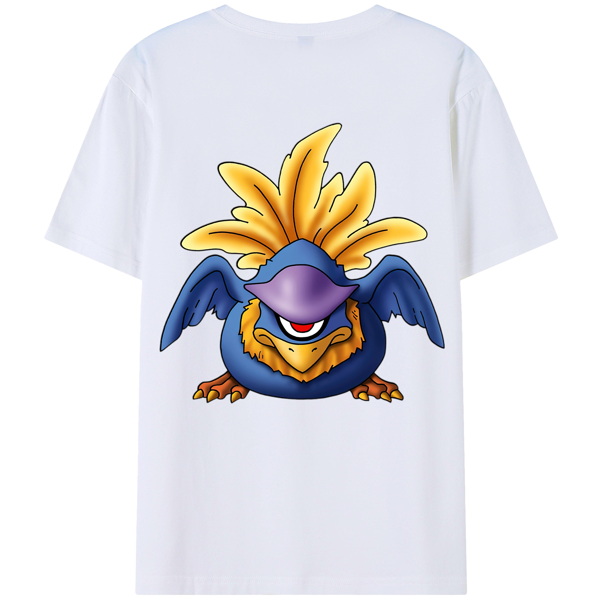 （画像用） ドラゴンクエスト Doragon Kuesuto Dragon Quest 綿100％ メンズ半袖Tシャツ（バックプリント） 通気性