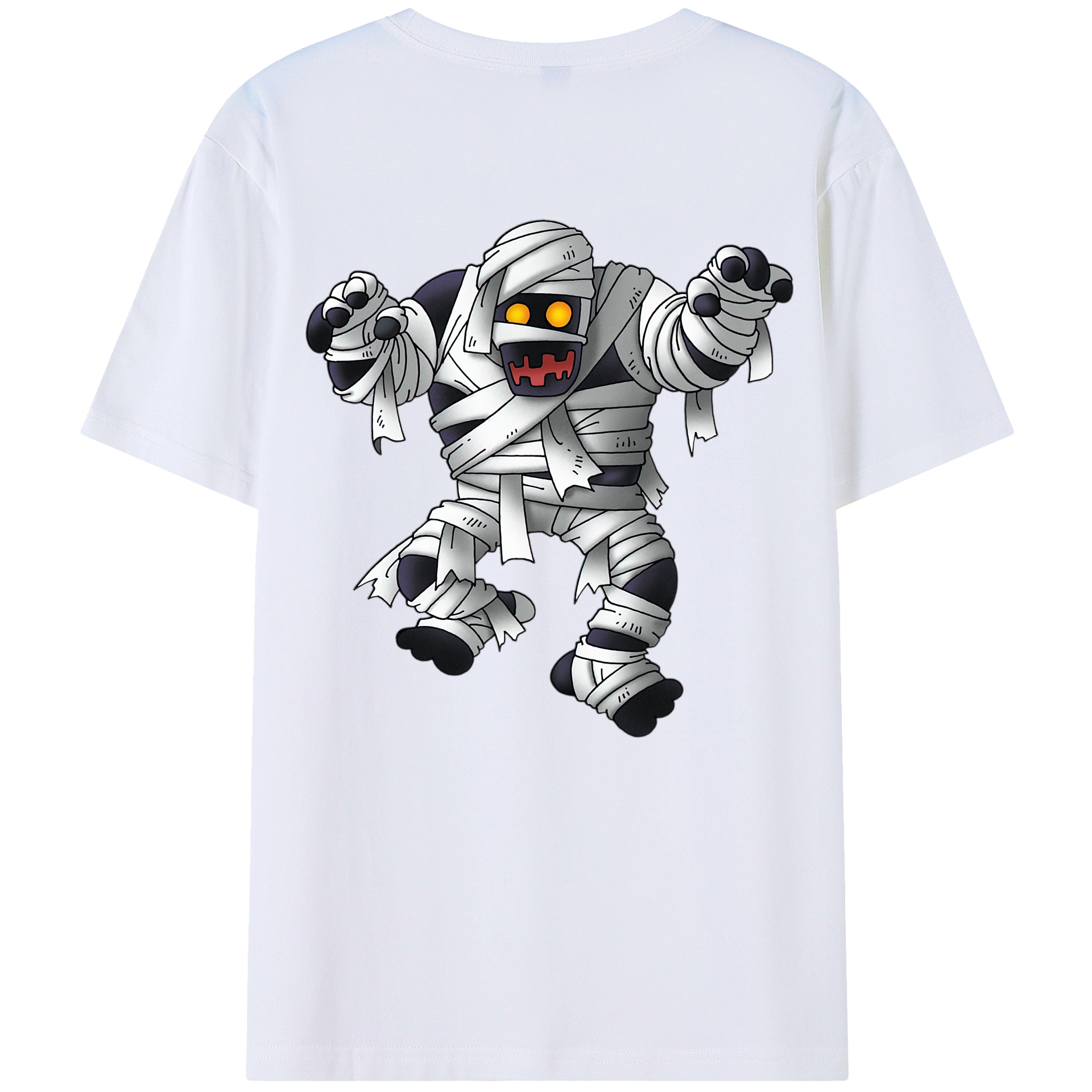 （画像用） ドラゴンクエスト Doragon Kuesuto Dragon Quest 綿100％ メンズ半袖Tシャツ（バックプリント） 通気性