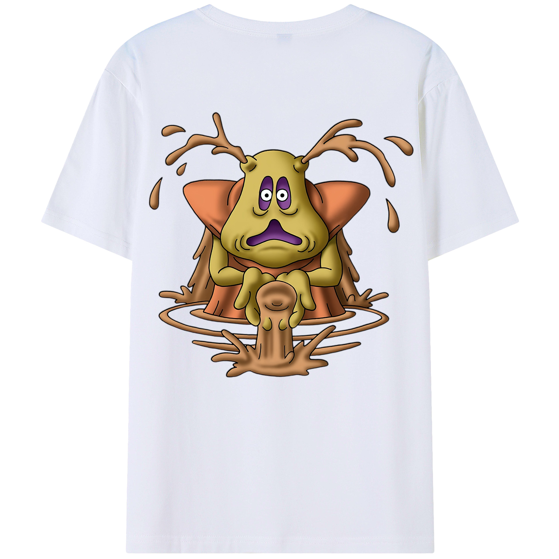 （画像用） ドラゴンクエスト Doragon Kuesuto Dragon Quest 綿100％ メンズ半袖Tシャツ（バックプリント） 通気性