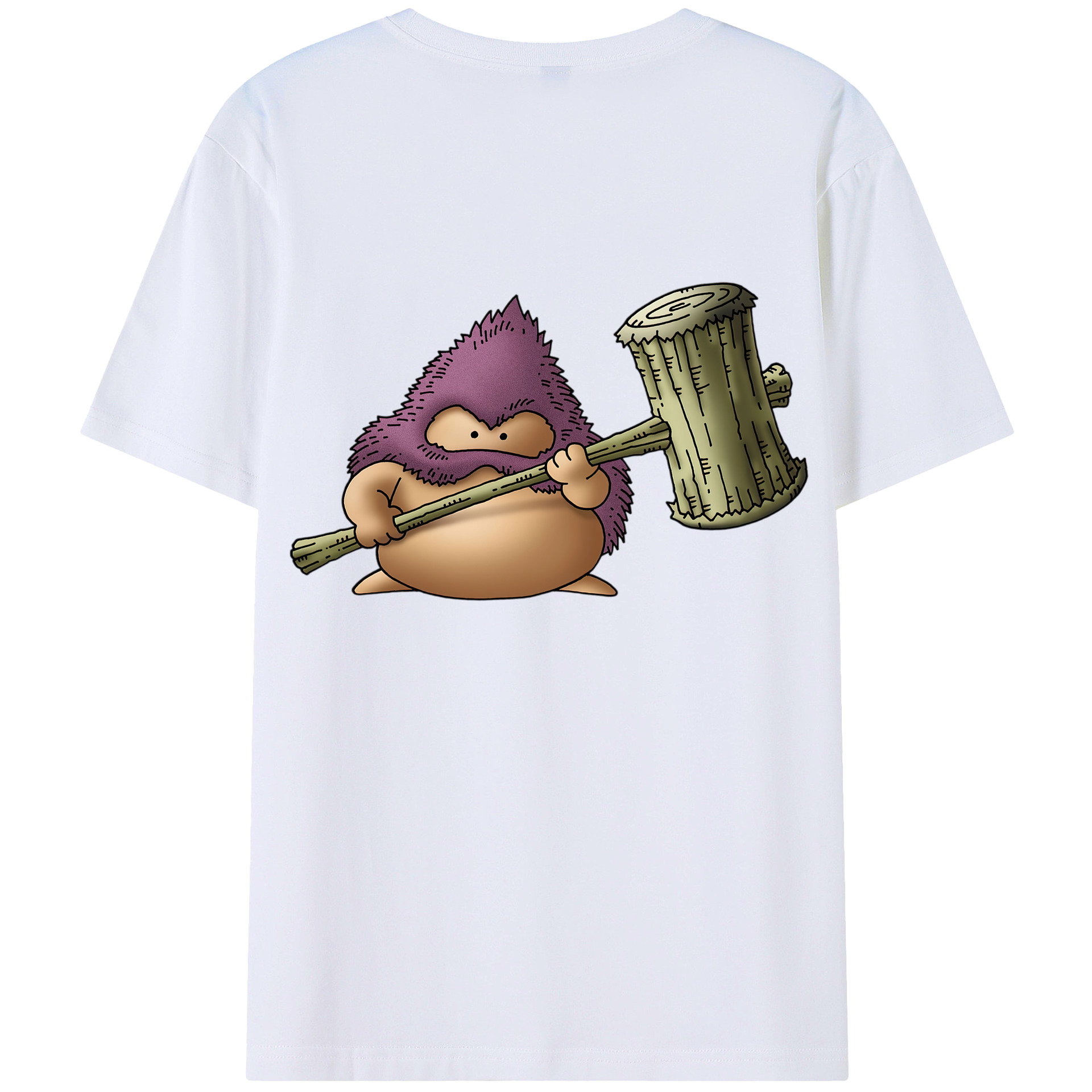 （画像用） ドラゴンクエスト Doragon Kuesuto Dragon Quest 綿100％ メンズ半袖Tシャツ（バックプリント） 通気性