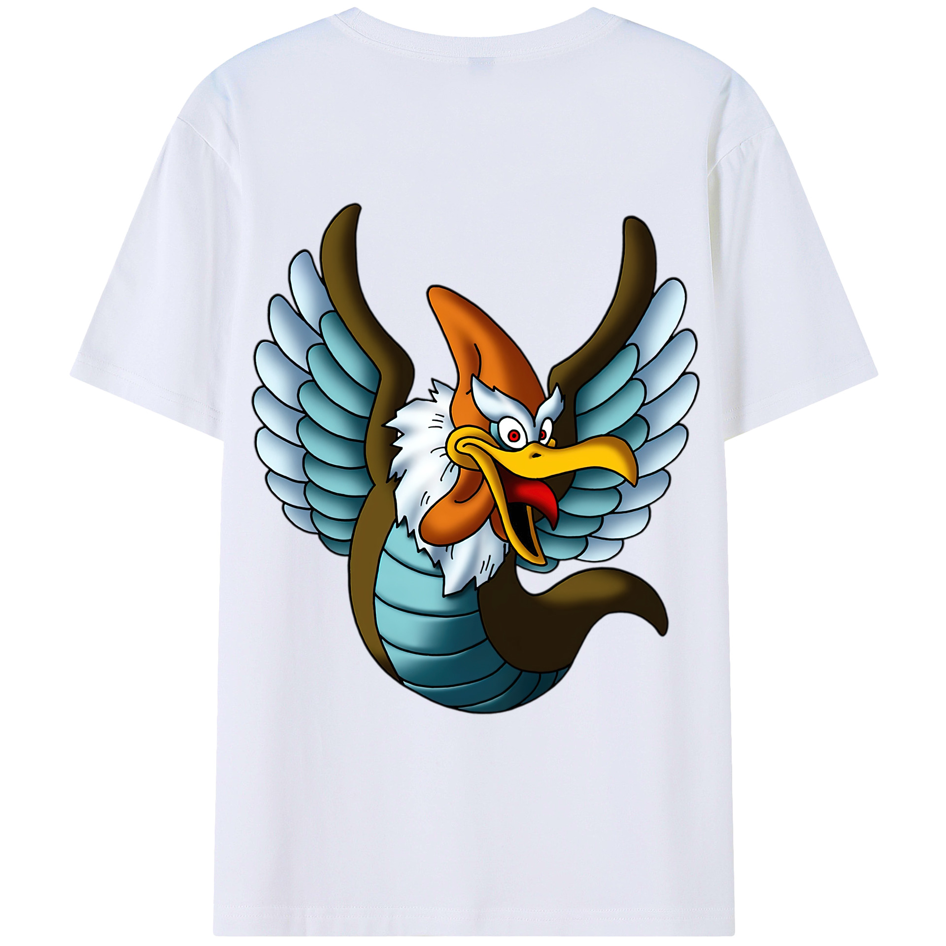 （画像用） ドラゴンクエスト Doragon Kuesuto Dragon Quest 綿100％ メンズ半袖Tシャツ（バックプリント） 通気性