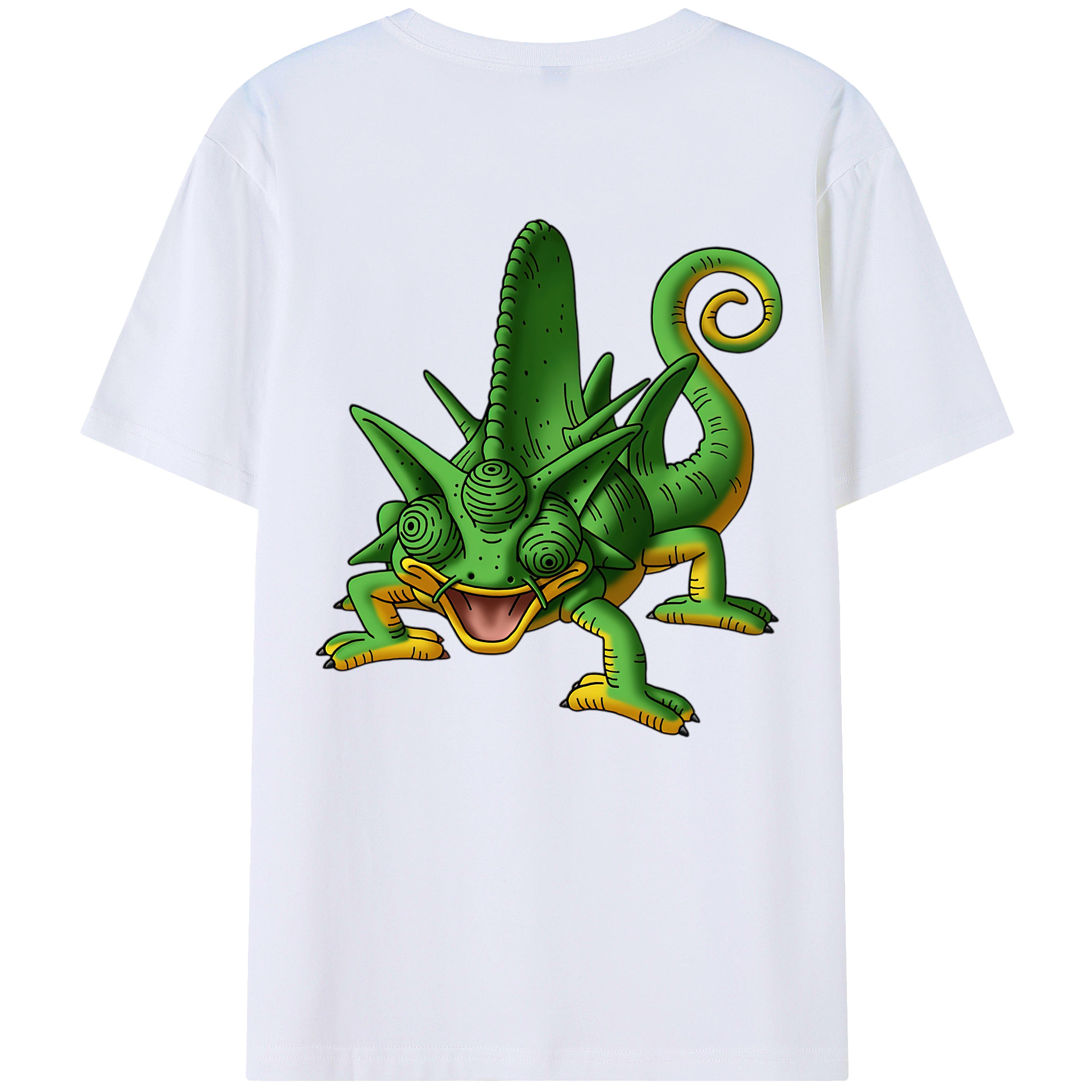 （画像用） ドラゴンクエスト Doragon Kuesuto Dragon Quest 綿100％ メンズ半袖Tシャツ（バックプリント） 通気性