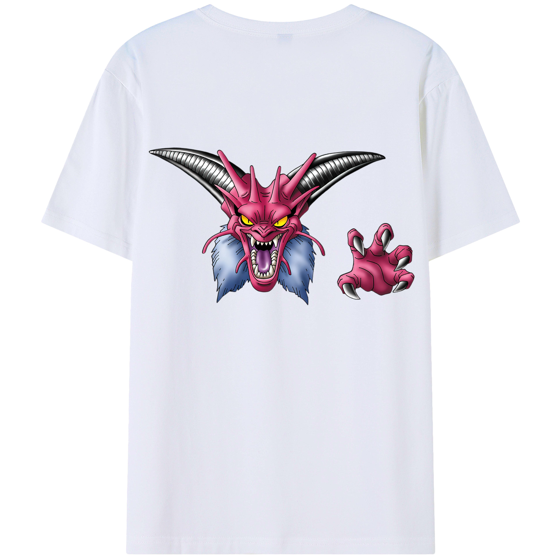 （画像用） ドラゴンクエスト Doragon Kuesuto Dragon Quest 綿100％ メンズ半袖Tシャツ（バックプリント） 通気性