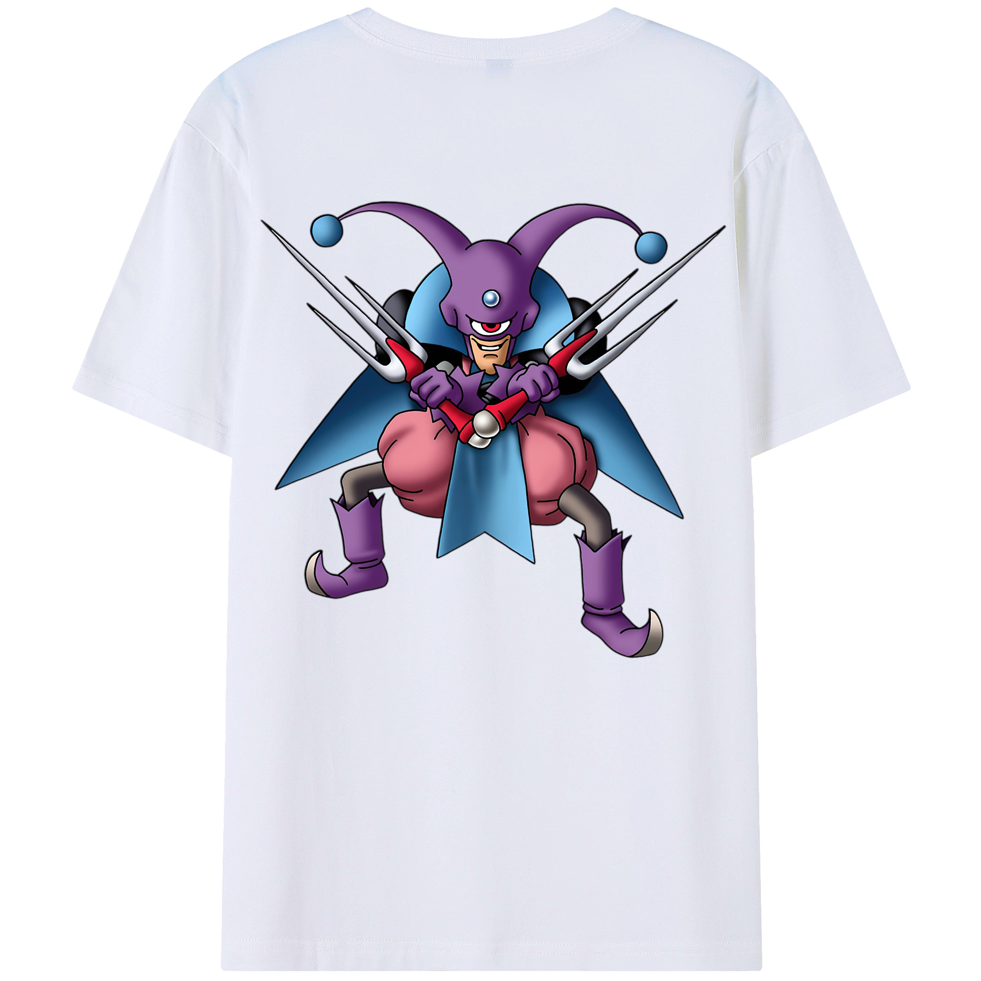 （画像用） ドラゴンクエスト Doragon Kuesuto Dragon Quest 綿100％ メンズ半袖Tシャツ（バックプリント） 通気性