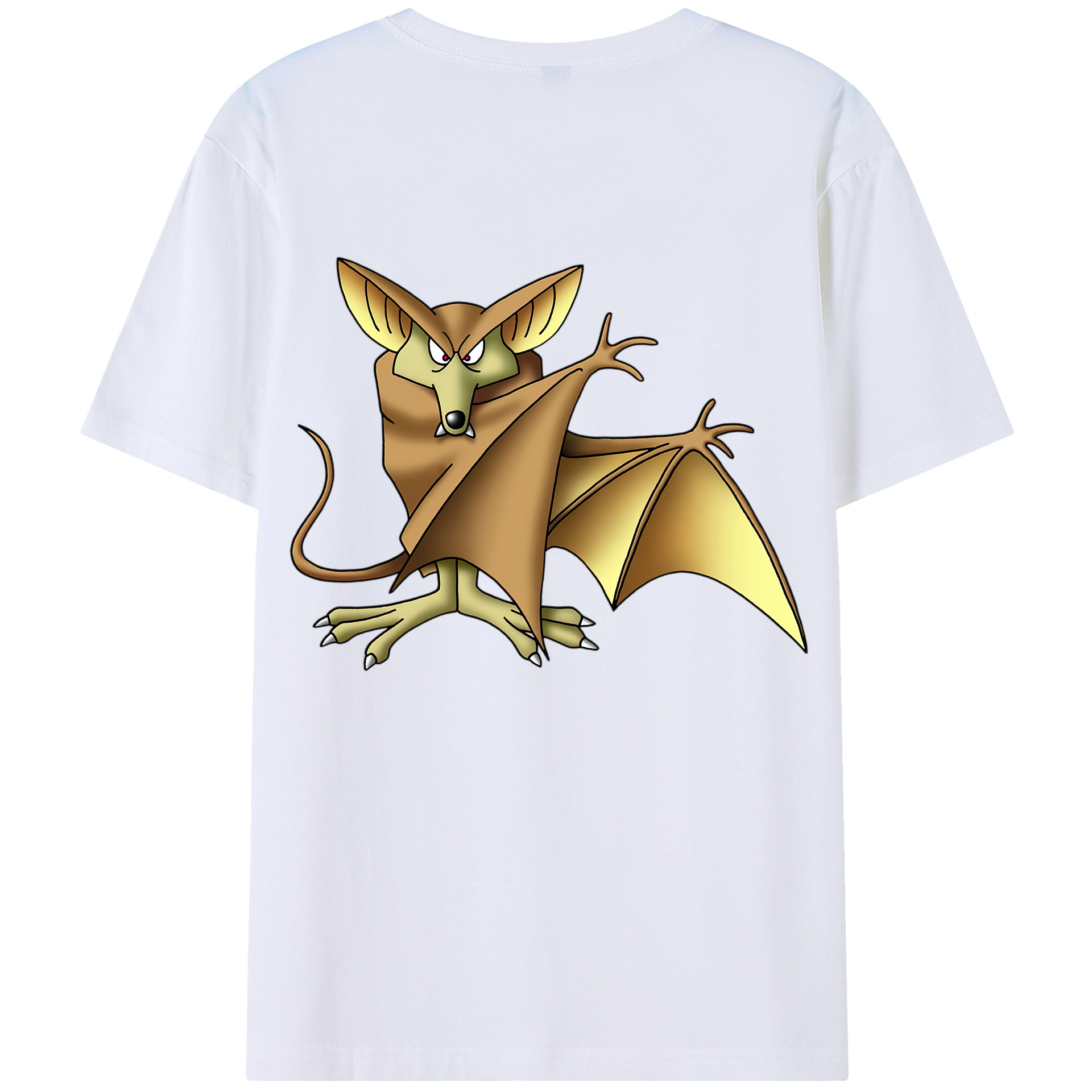 （画像用） ドラゴンクエスト Doragon Kuesuto Dragon Quest 綿100％ メンズ半袖Tシャツ（バックプリント） 通気性