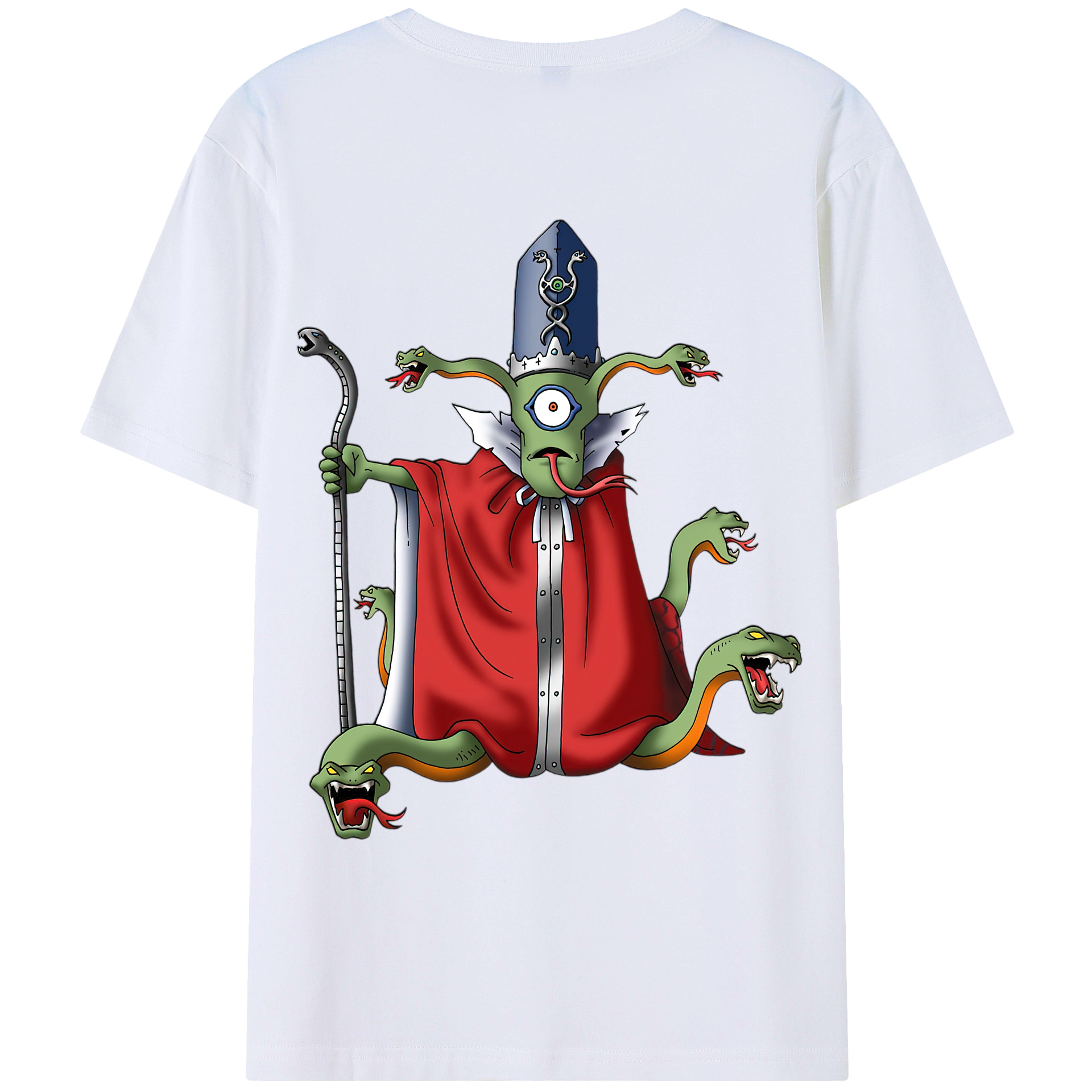 （画像用） ドラゴンクエスト Doragon Kuesuto Dragon Quest 綿100％ メンズ半袖Tシャツ（バックプリント） 通気性