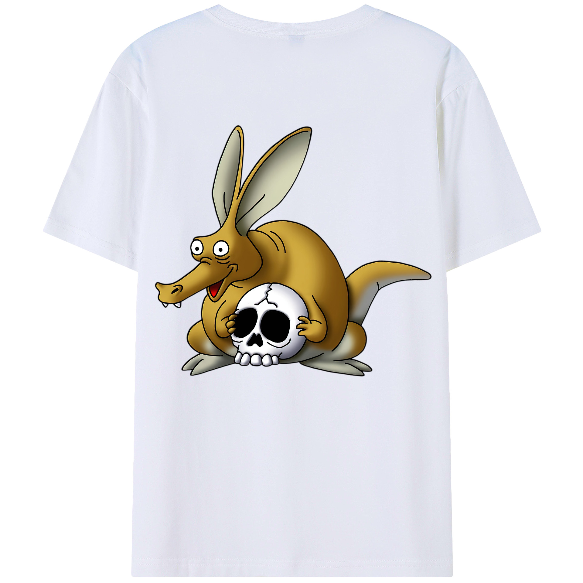 （画像用） ドラゴンクエスト Doragon Kuesuto Dragon Quest 綿100％ メンズ半袖Tシャツ（バックプリント） 通気性