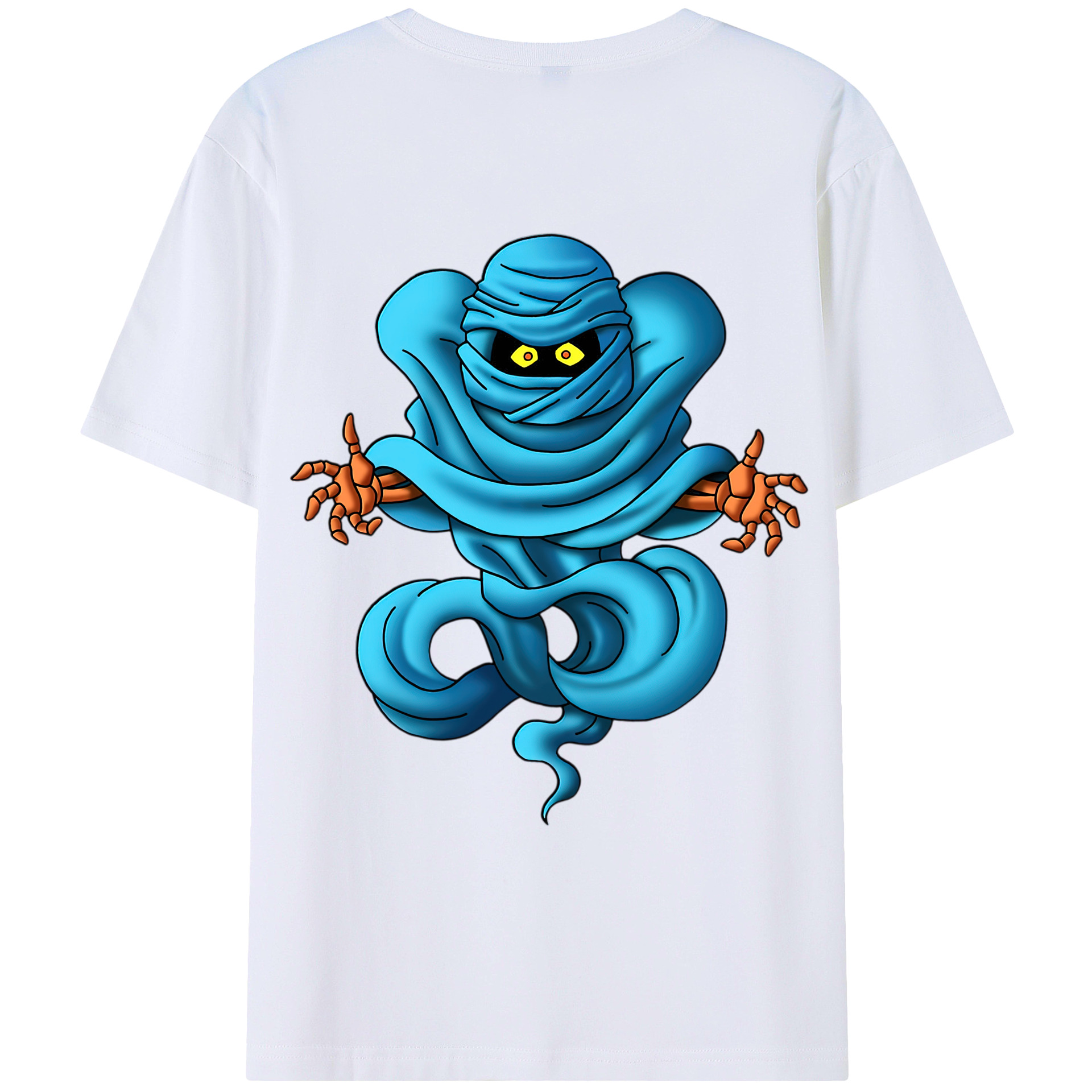 （画像用） ドラゴンクエスト Doragon Kuesuto Dragon Quest 綿100％ メンズ半袖Tシャツ（バックプリント） 通気性