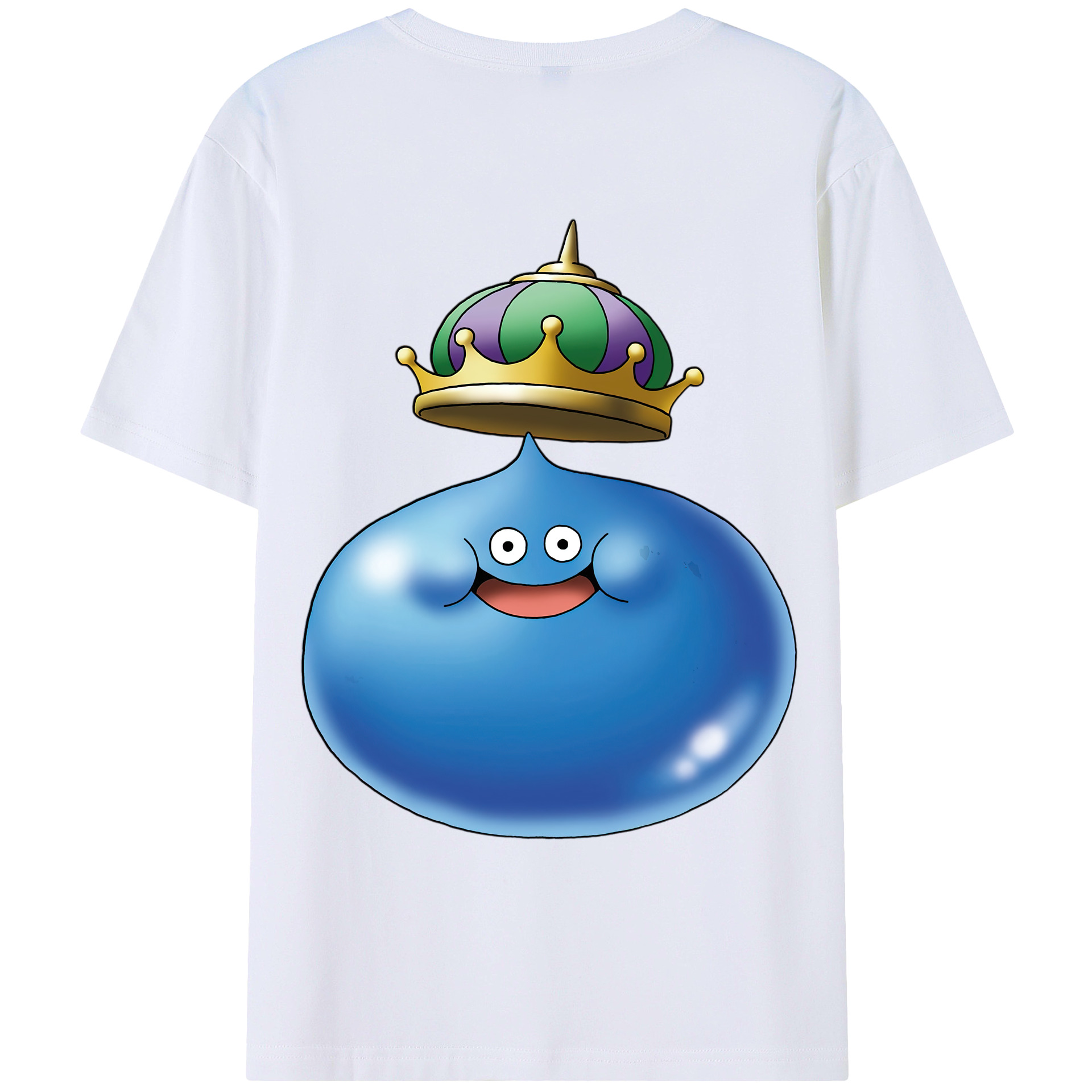 （画像用） ドラゴンクエスト Doragon Kuesuto Dragon Quest 綿100％ メンズ半袖Tシャツ（バックプリント） 通気性